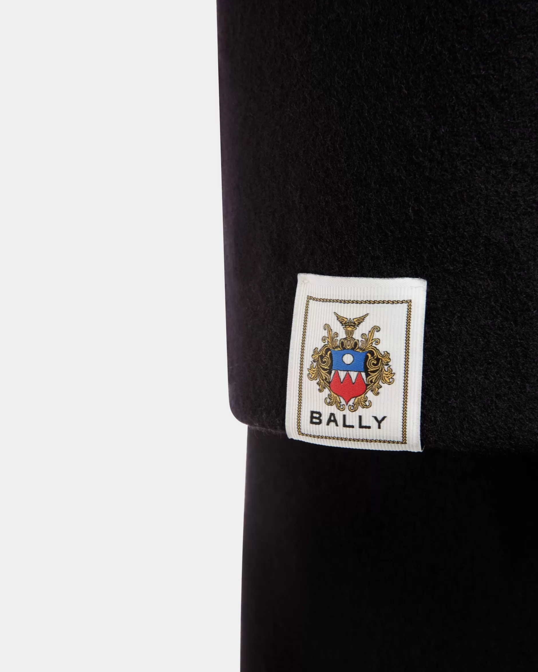 Bally Mantel Mit Gürtel Aus Wollmix In Navy Blue Blau Cheap