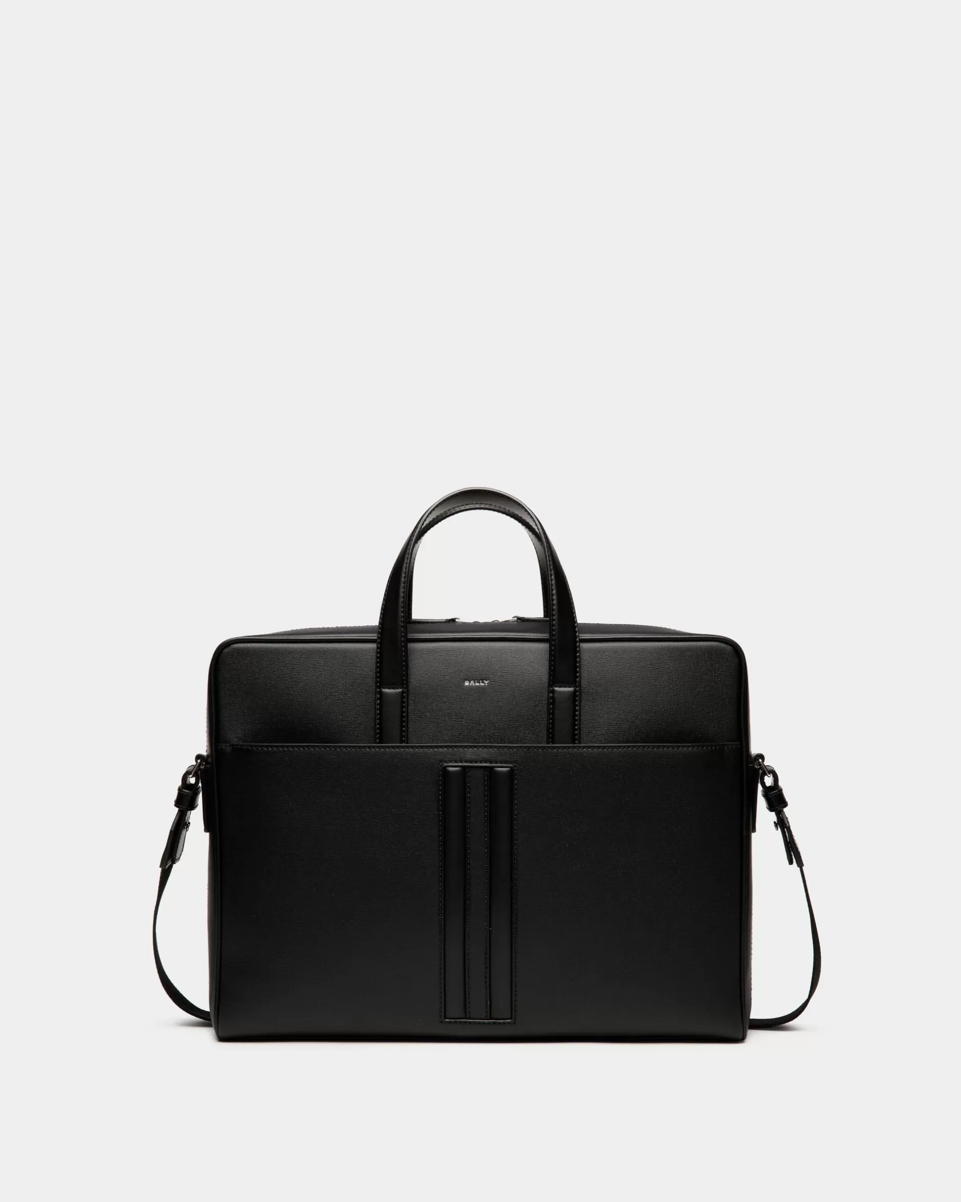 Bally Mythos Aktentasche Aus Recyceltem Leder In Schwarz Discount