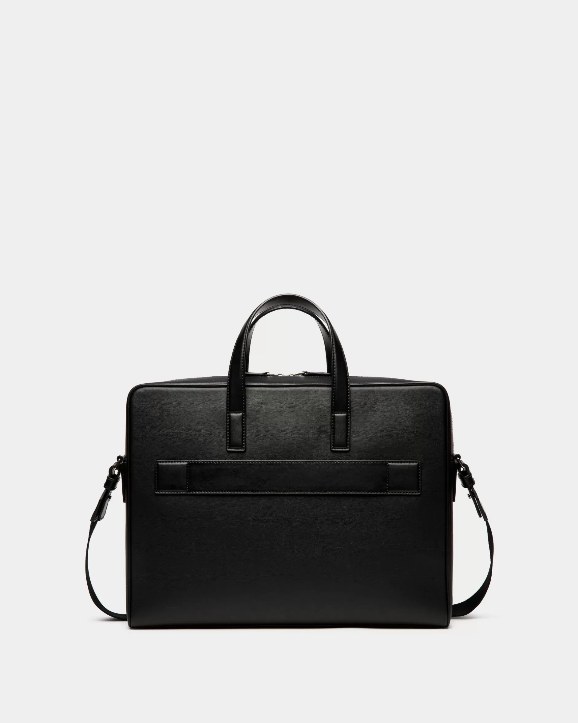 Bally Mythos Aktentasche Aus Recyceltem Leder In Schwarz Discount