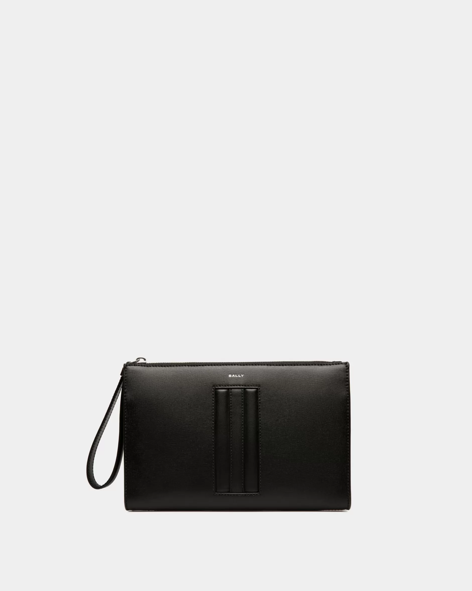 Bally Mythos Pochette Aus Recyceltem Leder In Schwarz Cheap