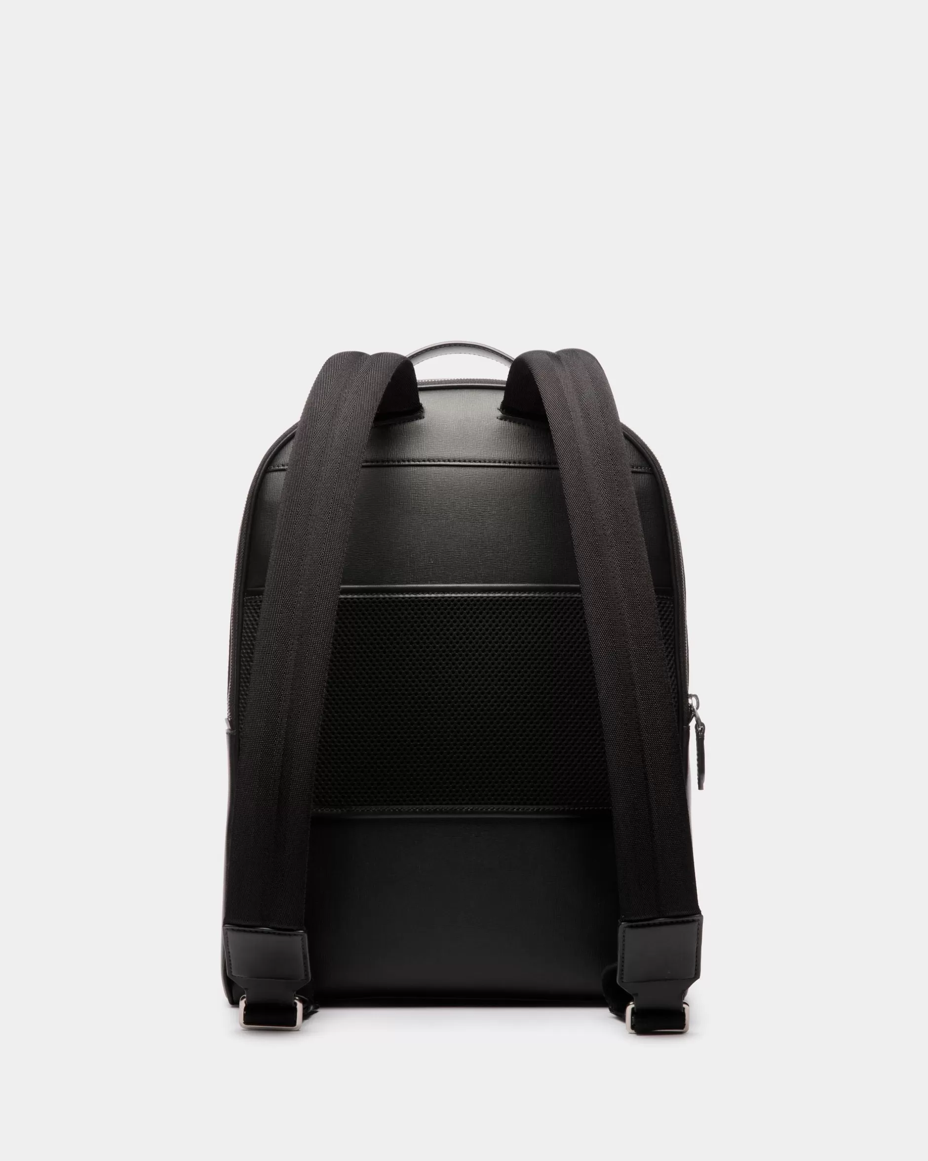 Bally Mythos Rucksack Aus Recyceltem Leder In Schwarz Store