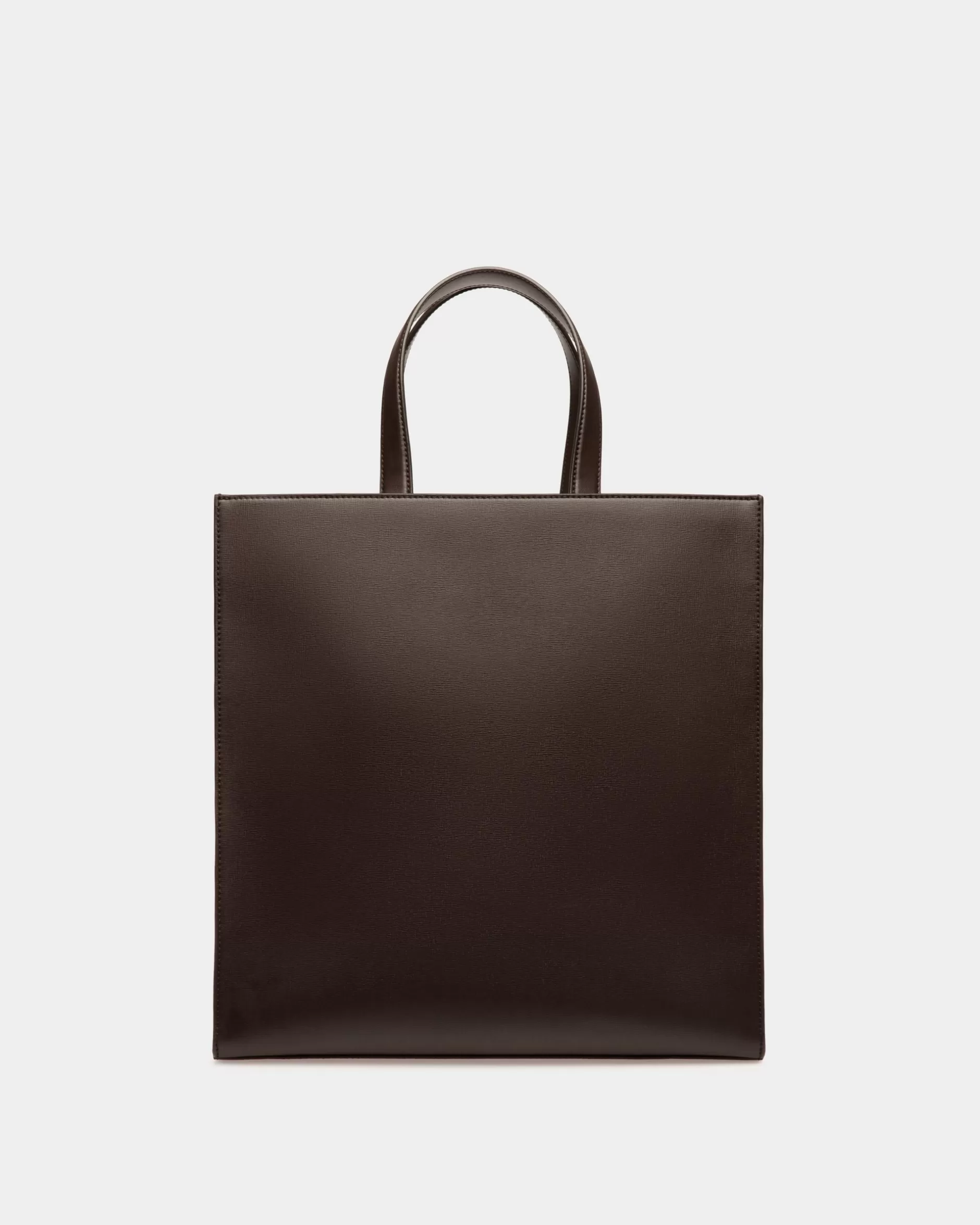 Bally Mythos Tragetasche Aus Recyceltem Leder In Ebenholz Braun Outlet