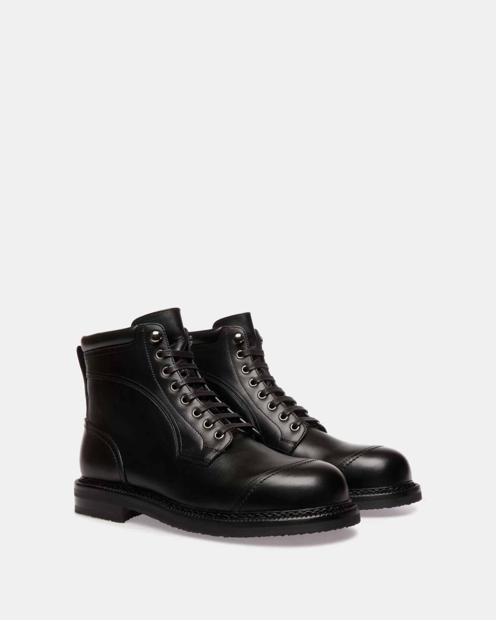 Bally Norwelt Stiefelette Aus Leder In Schwarz Discount