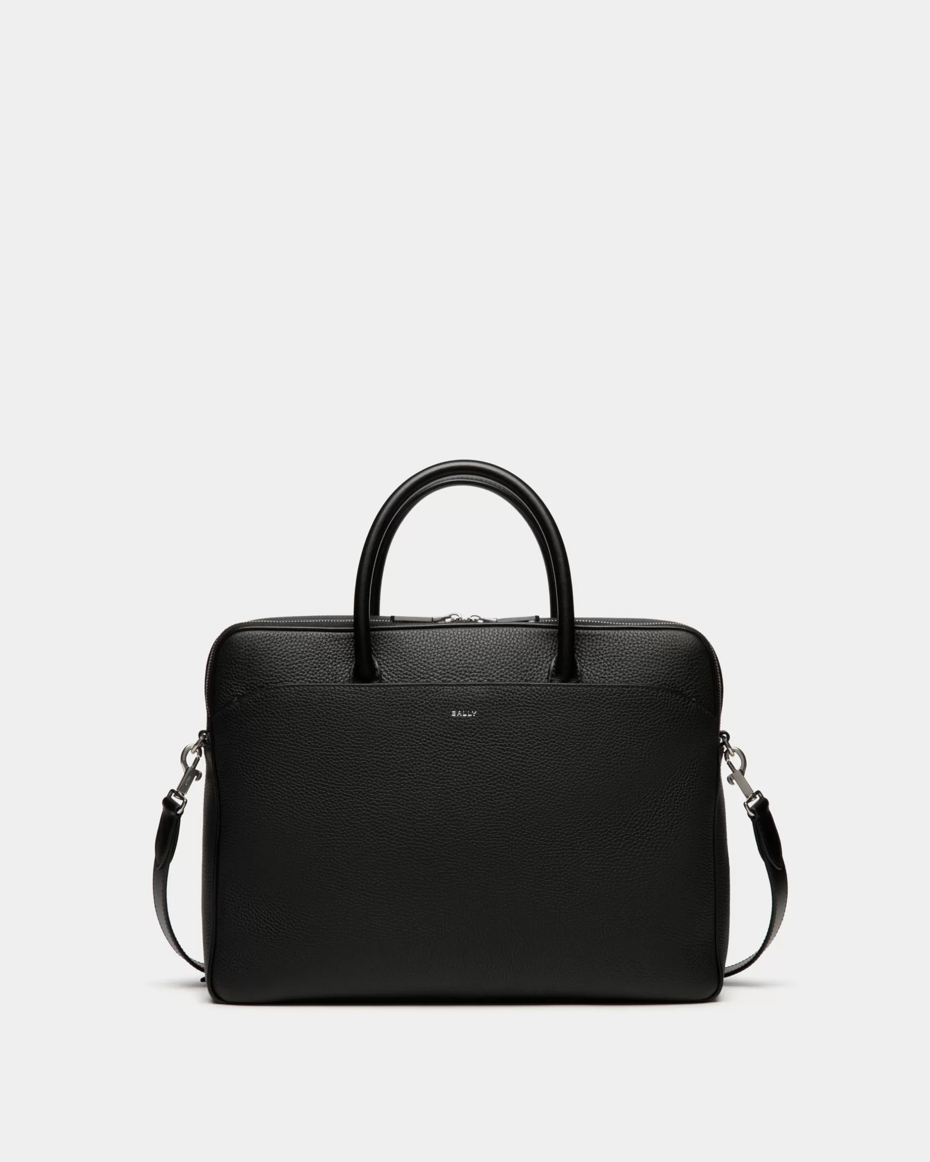 Bally Oeden Aktentasche Aus em Leder Schwarz Outlet