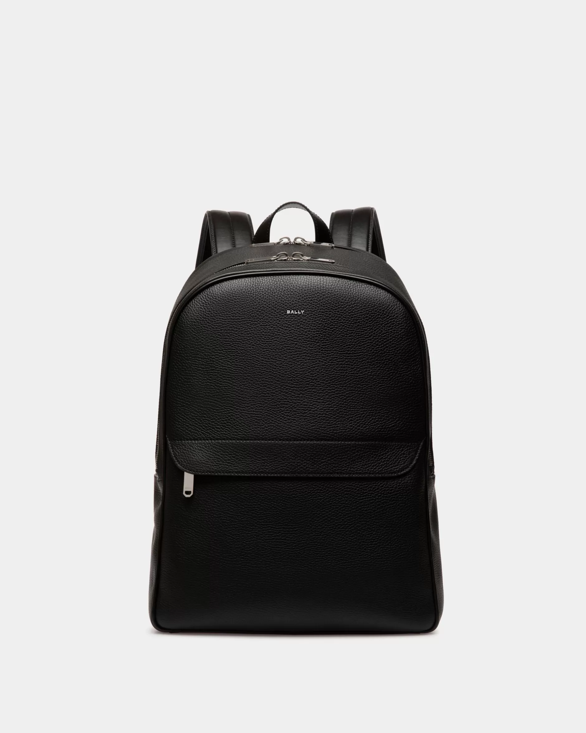 Bally Oeden Backpack In Black Leather Schwarz Cheap