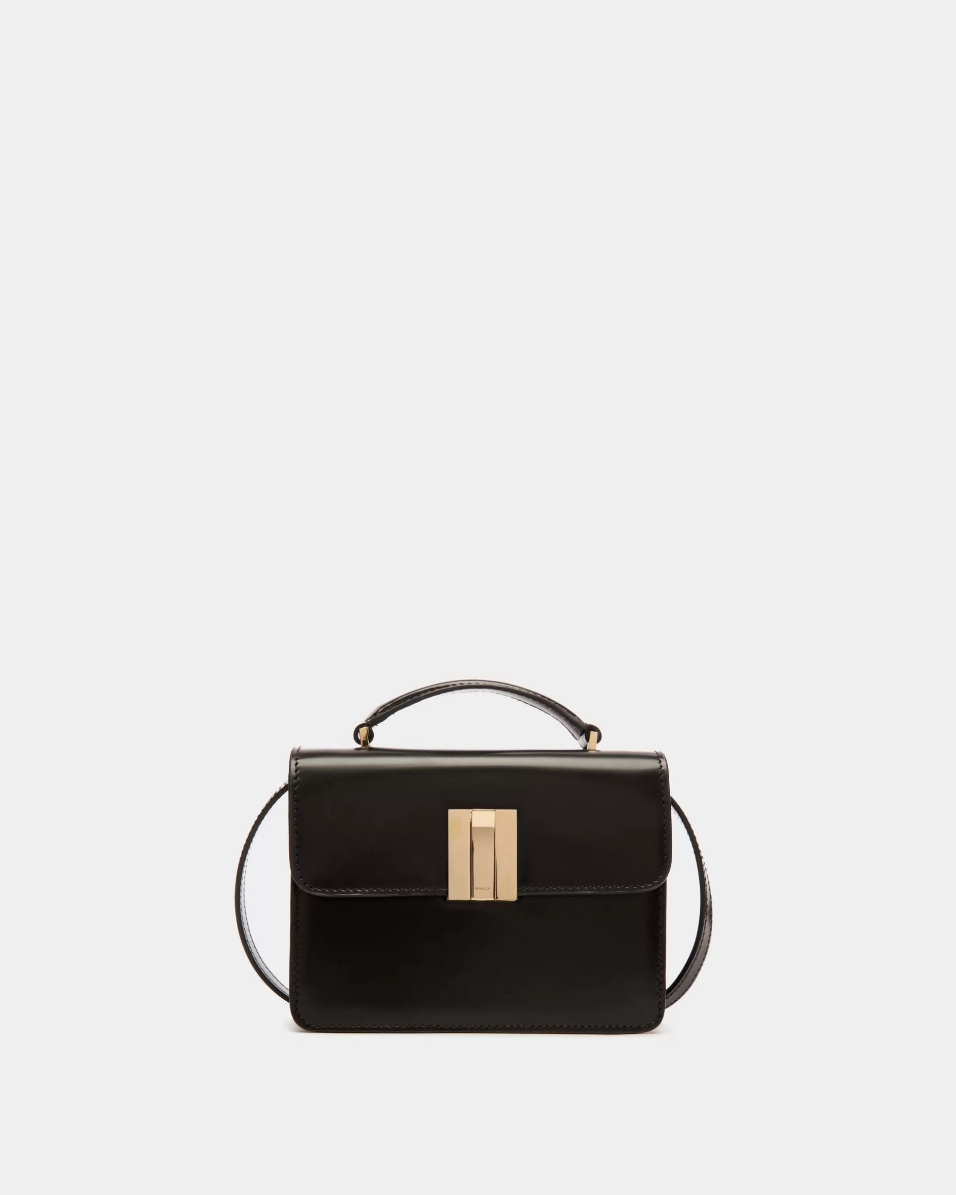 Bally Ollam Mini-Henkeltasche Aus Gebürstetem Leder In Schwarz Clearance