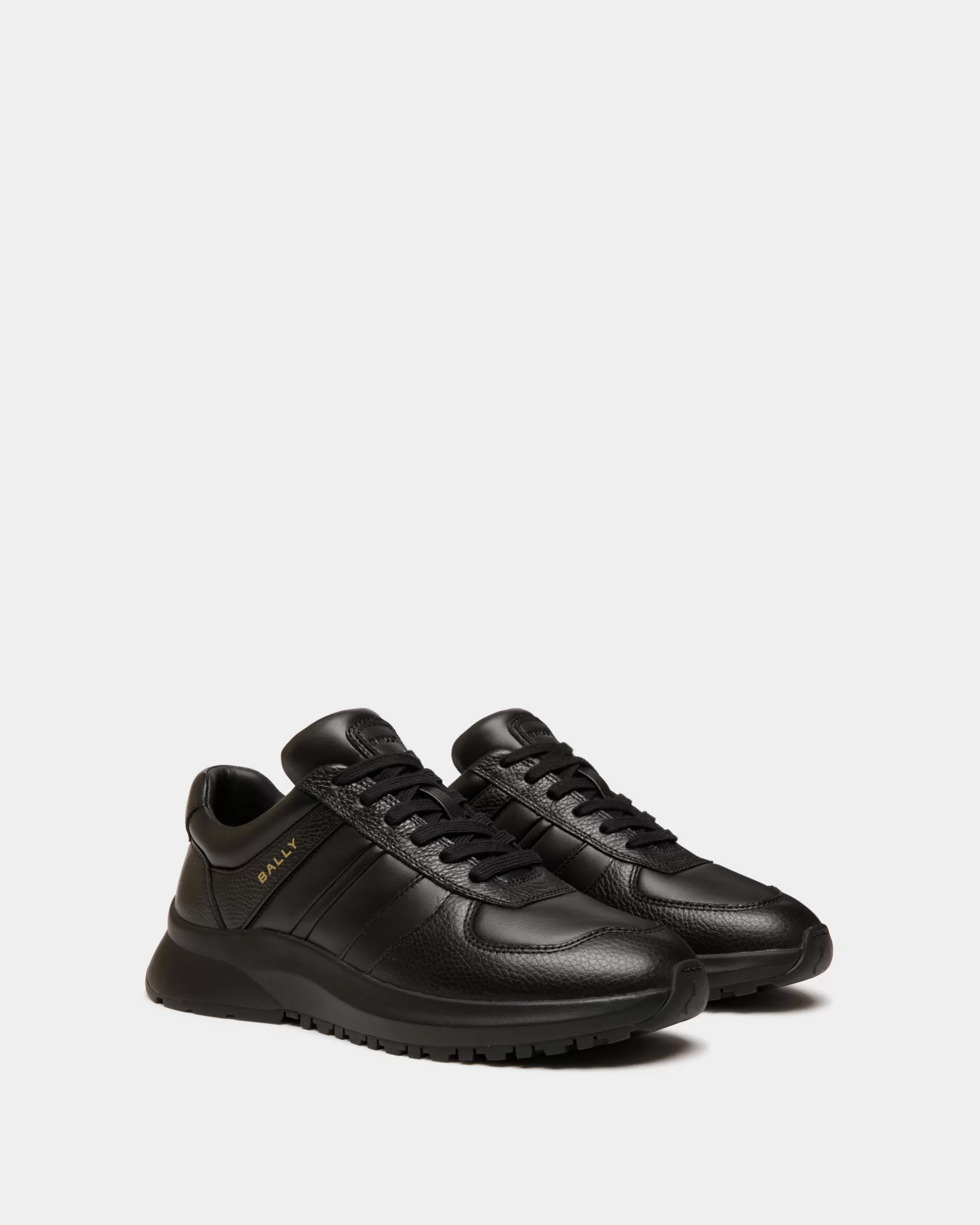 Bally Outline Sneaker Aus Leder In Schwarz Fashion