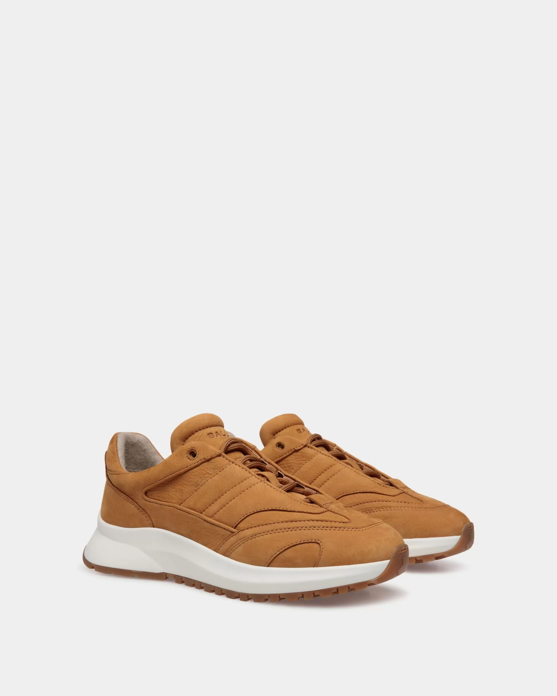 Bally Outline Sneaker Aus Nubukleder In Braun Shop