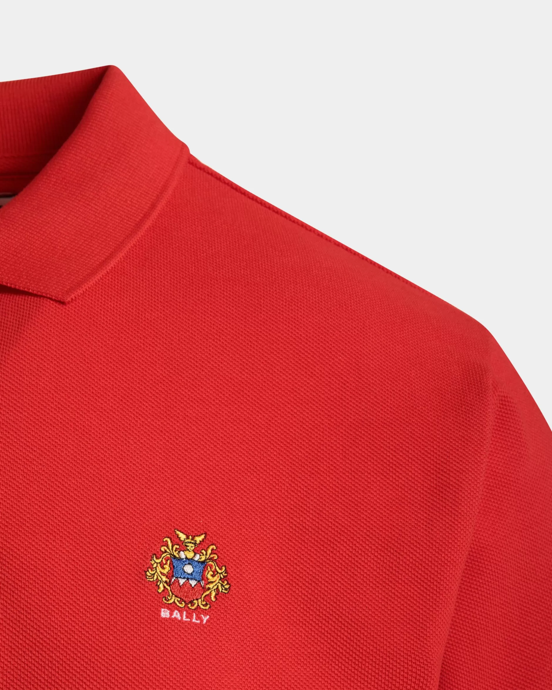 Bally Poloshirt Aus Baumwolle In Rot Best