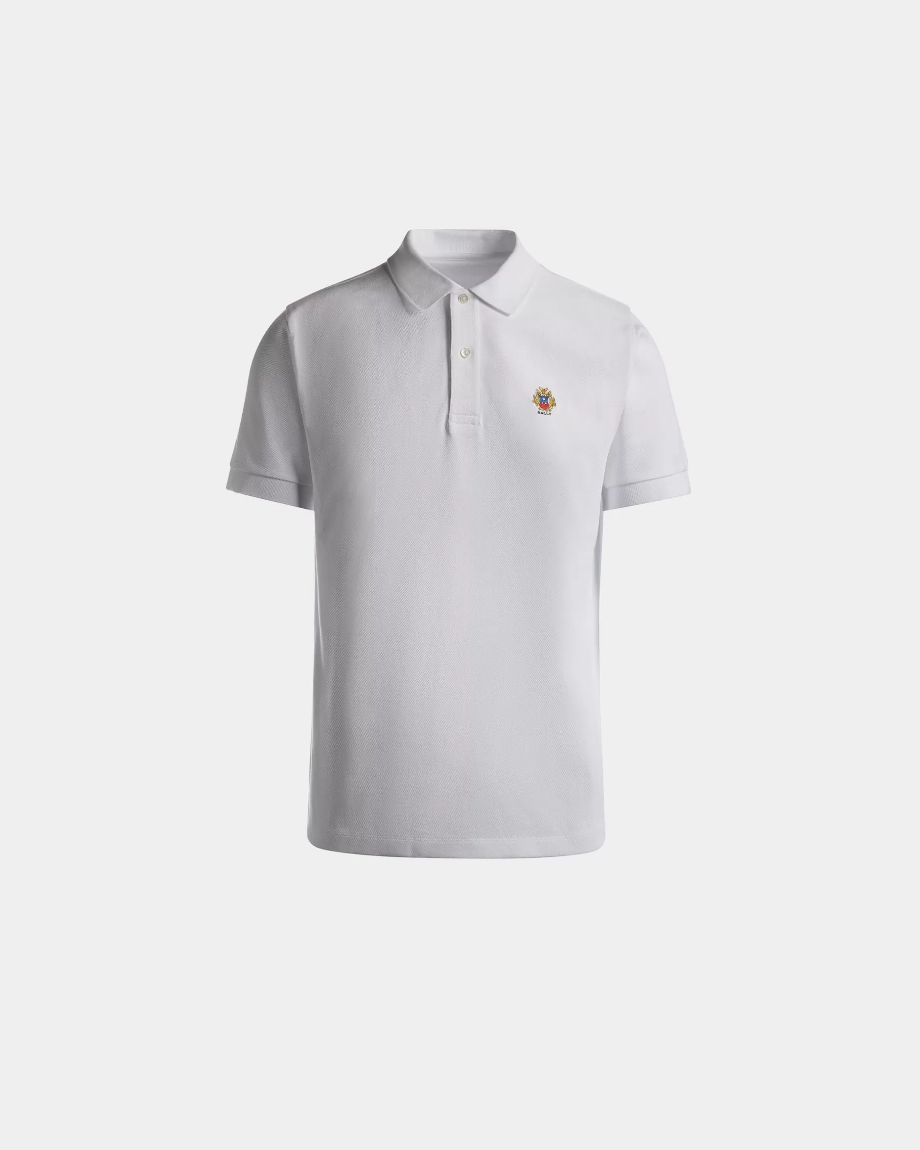 Bally Poloshirt Aus Baumwolle In Weiß Best Sale