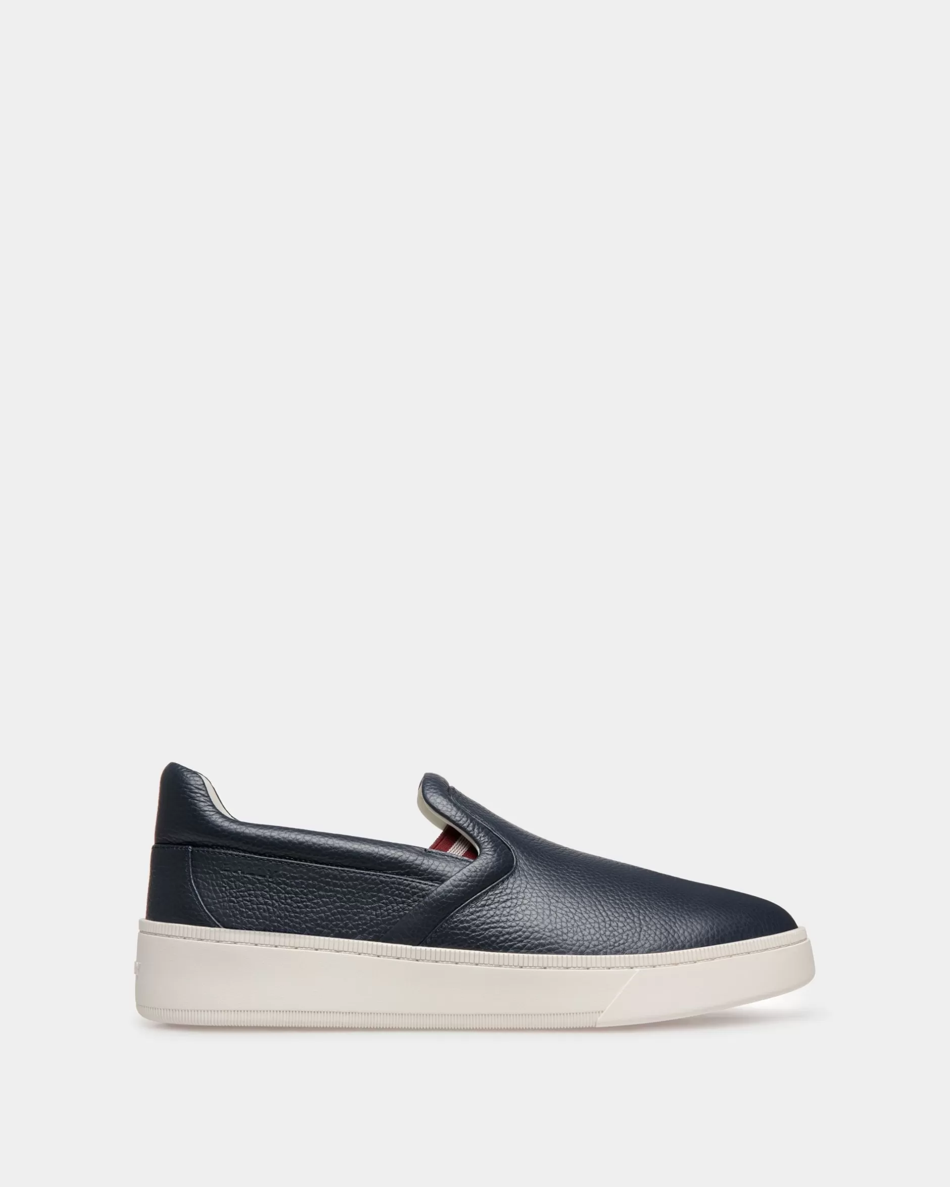 Bally Raise Schlupf-Sneaker Aus Genarbtem Leder In Blau Cheap