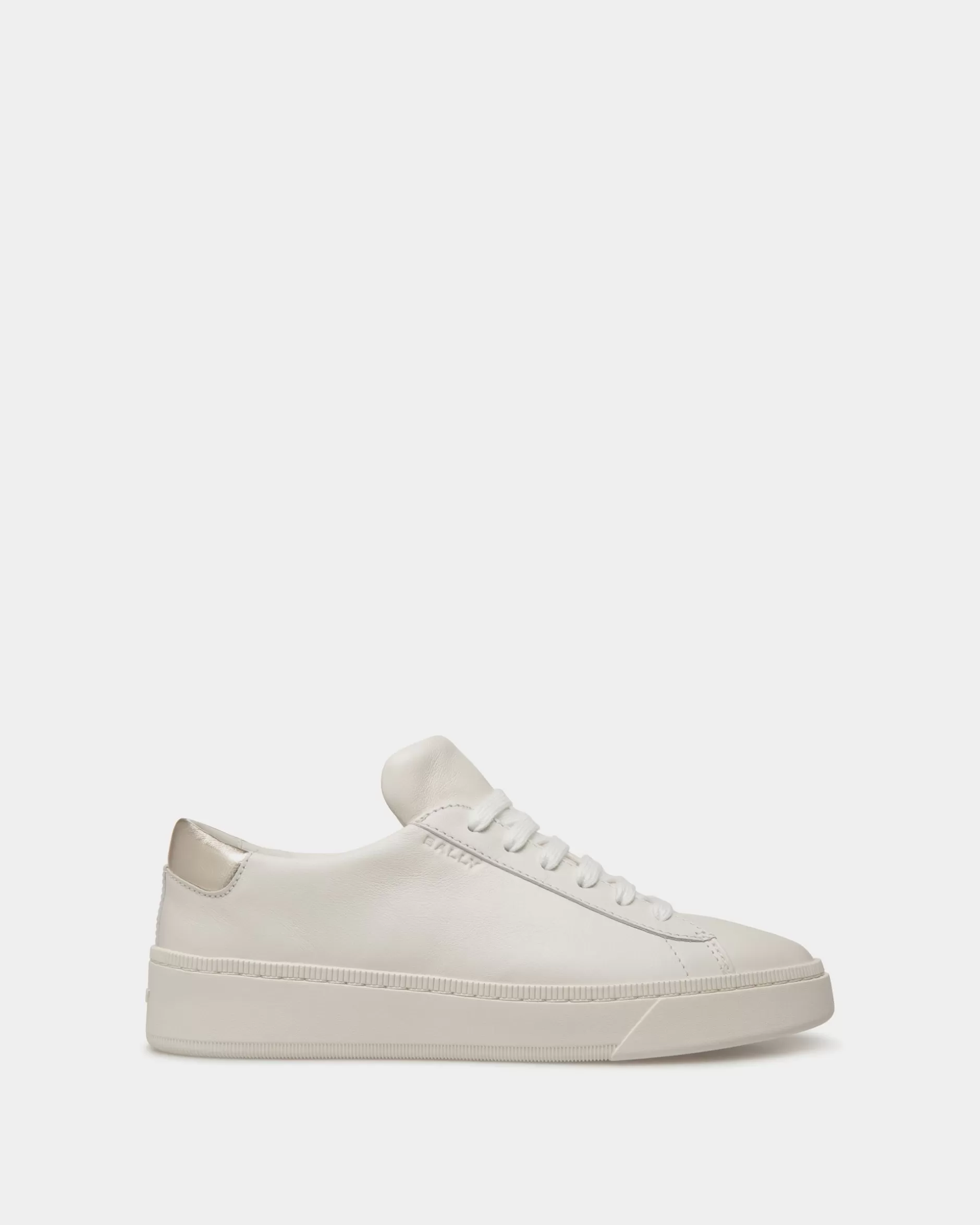 Bally Raise Sneaker Aus Leder In Und Gold Weiß Cheap