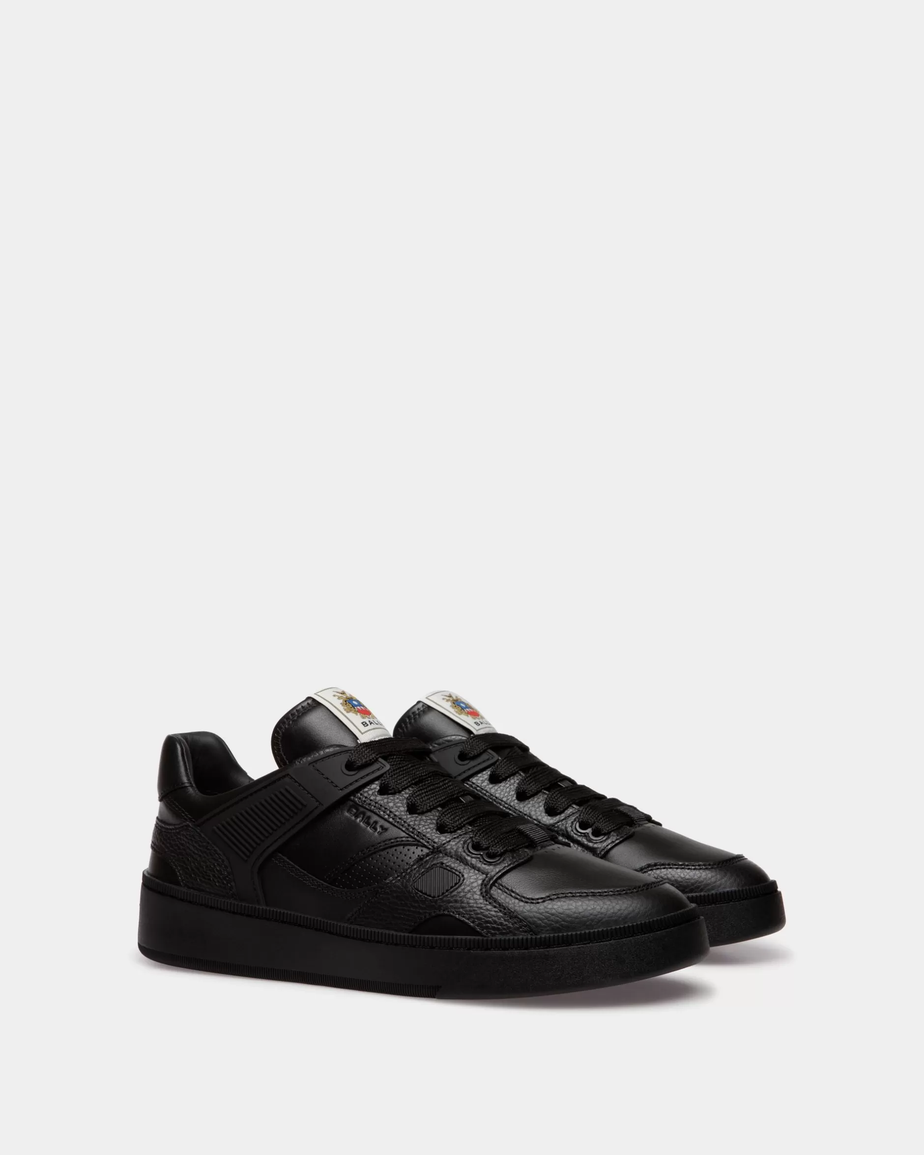 Bally Raise Sneaker Aus em Leder Schwarz Clearance