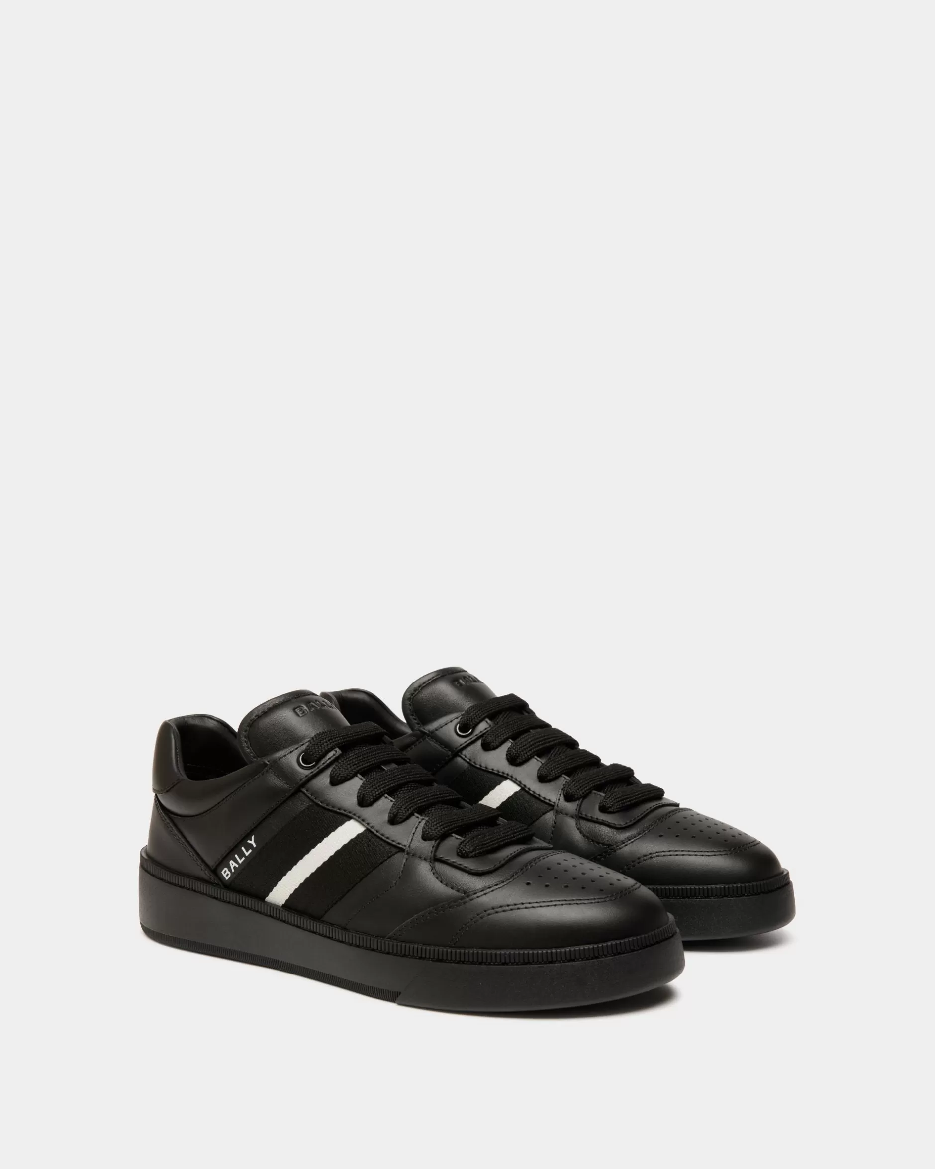 Bally Raise Sneaker Aus em Leder Schwarz Store