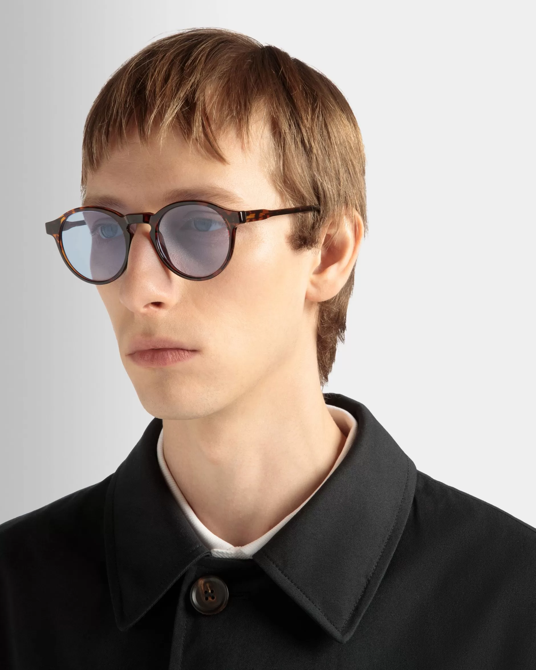 Bally Runde Sonnenbrille In Havana Braun Online