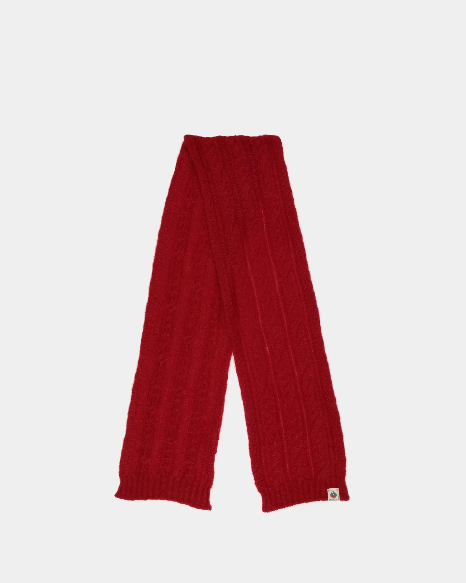 Bally Schal Aus Mohair Und Seide In Candy Red Rot Best Sale