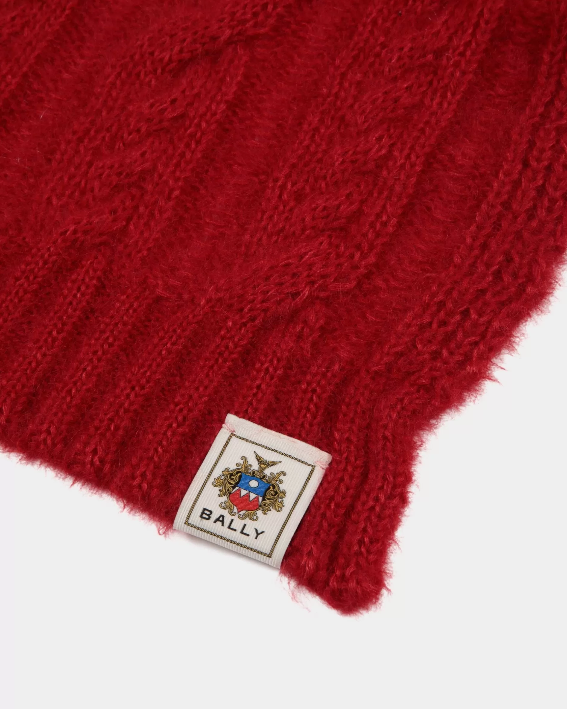 Bally Schal Aus Mohair Und Seide In Candy Red Rot Best Sale