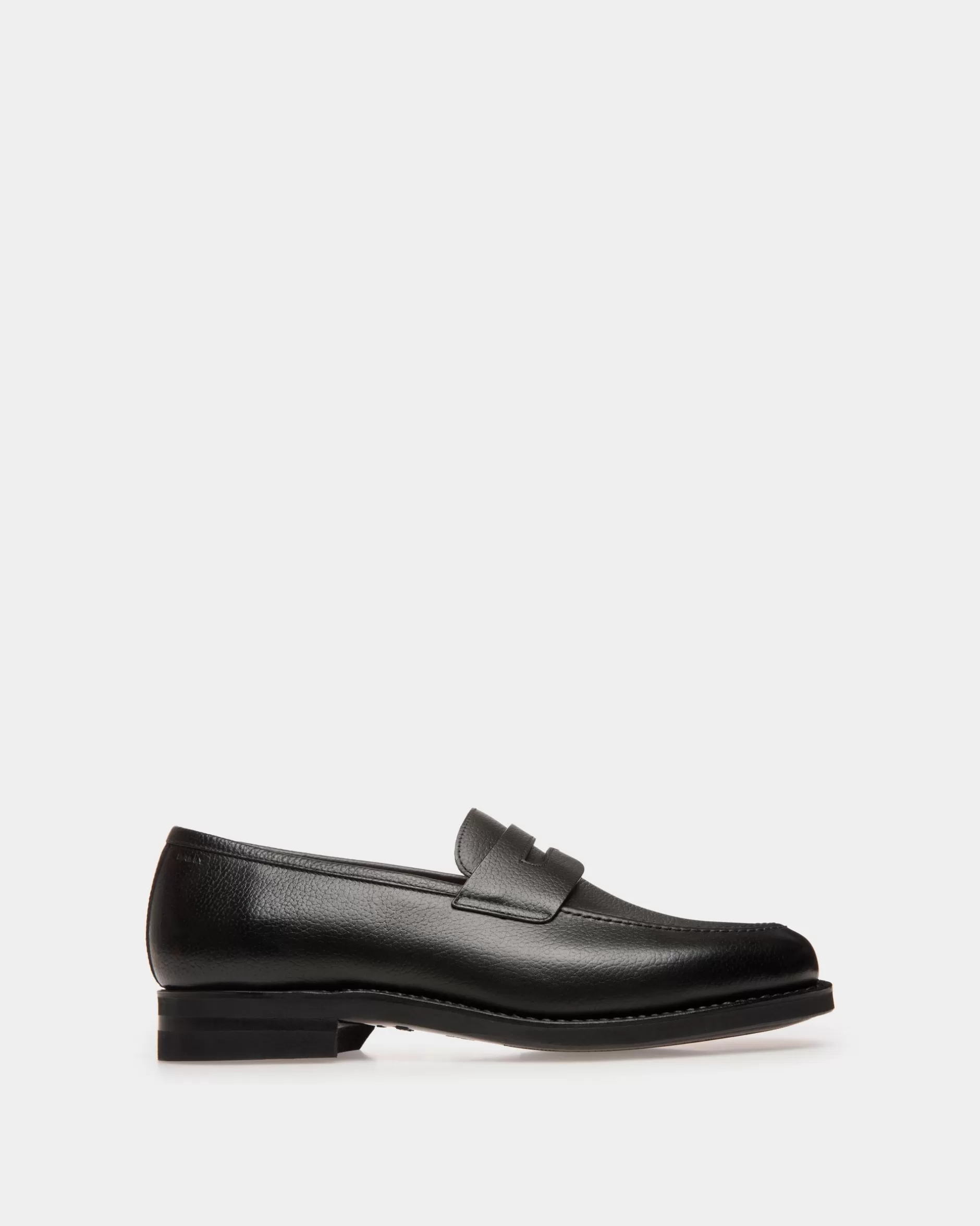 Bally Schoenen Loafer Aus Geprägtem Leder Schwarz Best Sale