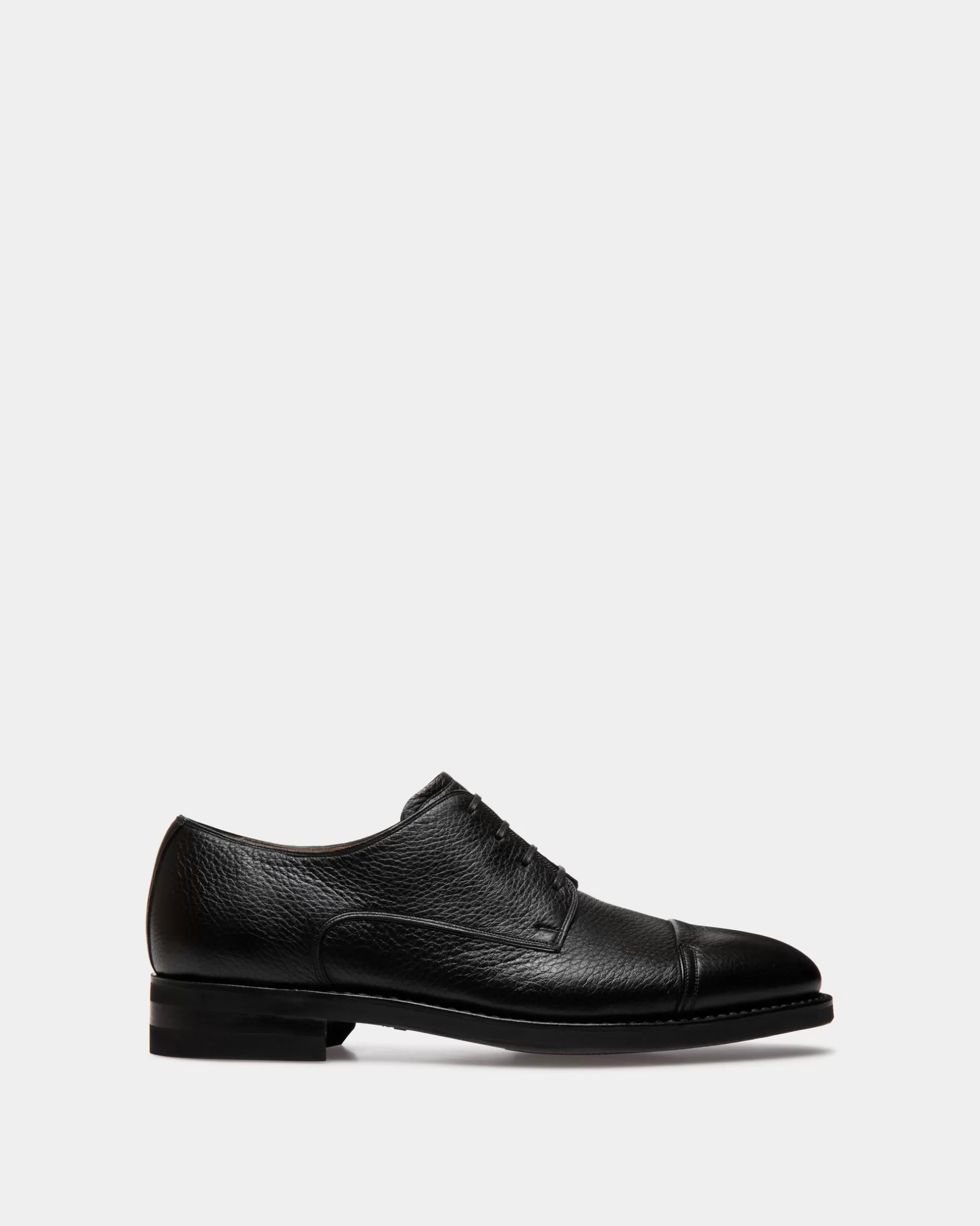 Bally Scribe Un Derby-Schuh Aus Hirschleder In Schwarz Cheap