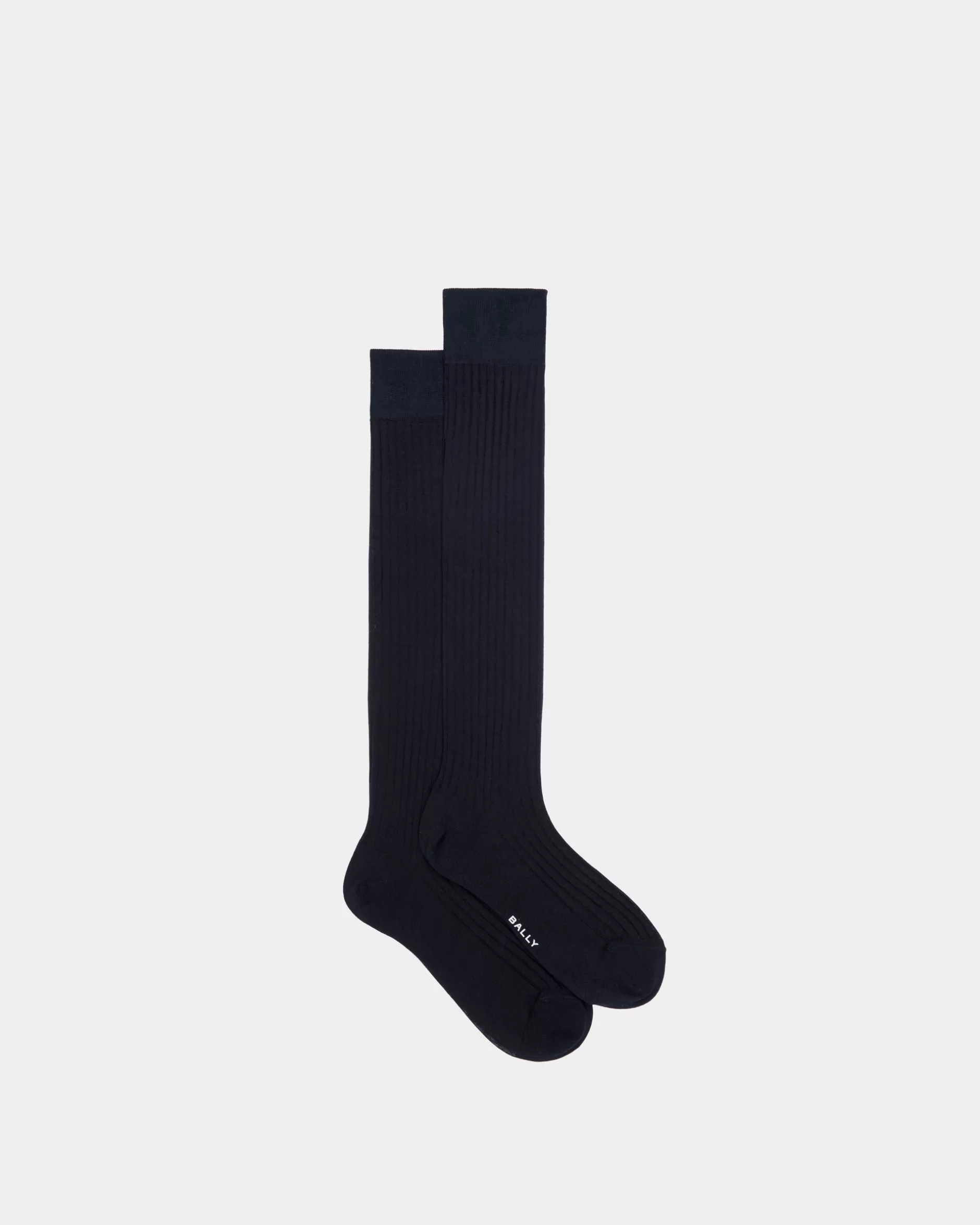 Bally Socken Aus Baumwolle In Navy Blue Blau Shop