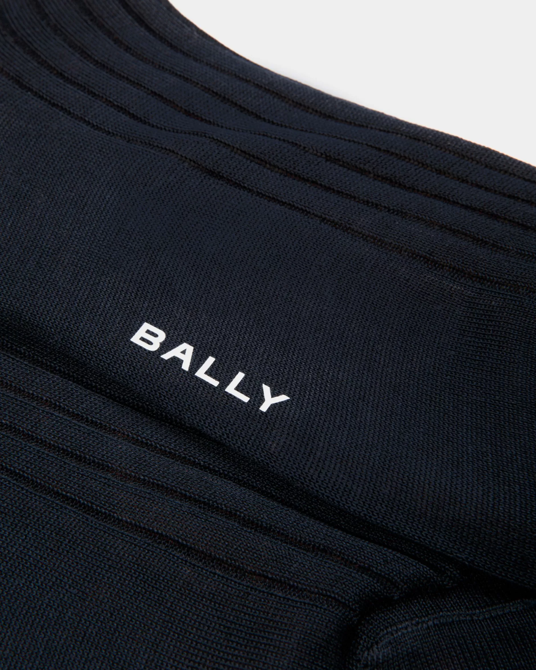 Bally Socken Aus Baumwolle In Navy Blue Blau Shop