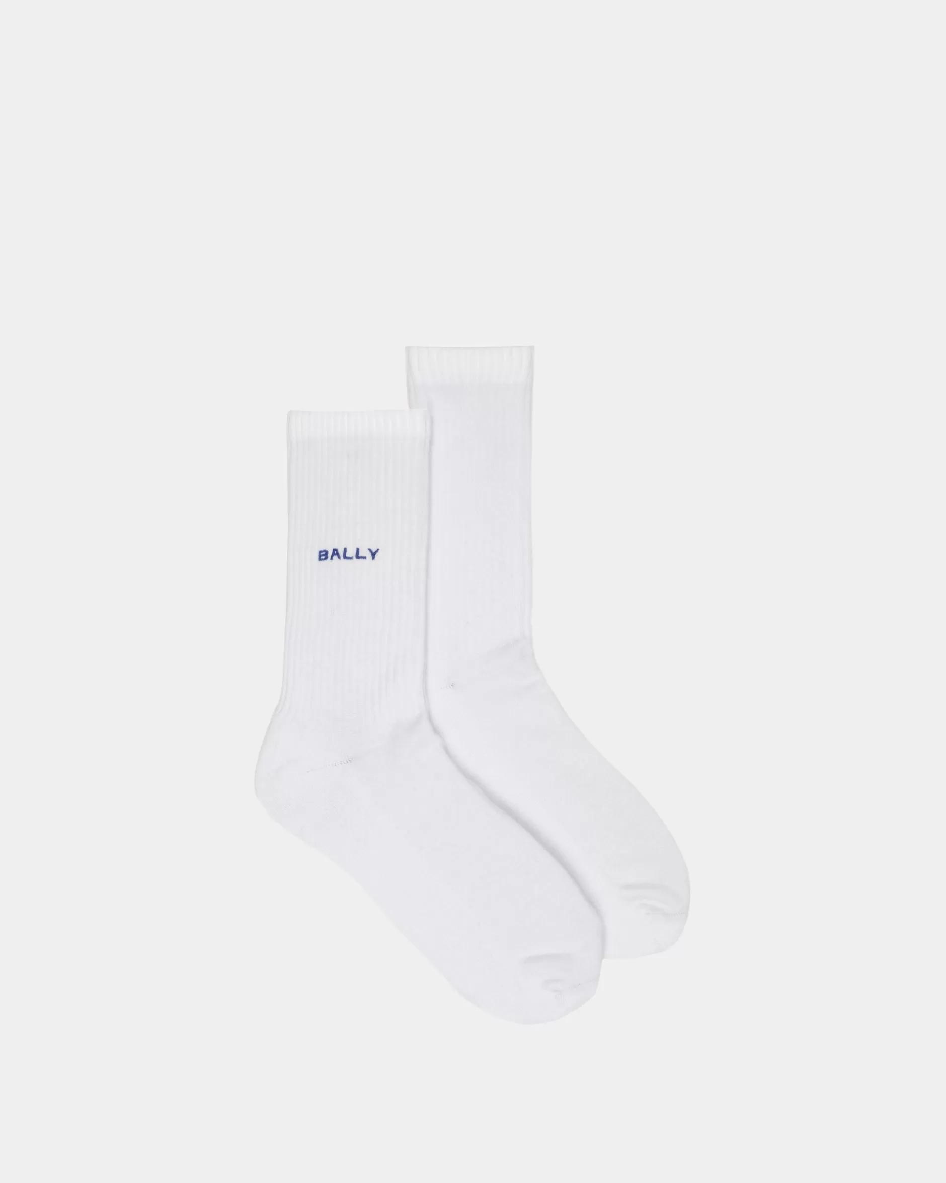 Bally Socken Aus Baumwolle In Weiß Weiss Clearance