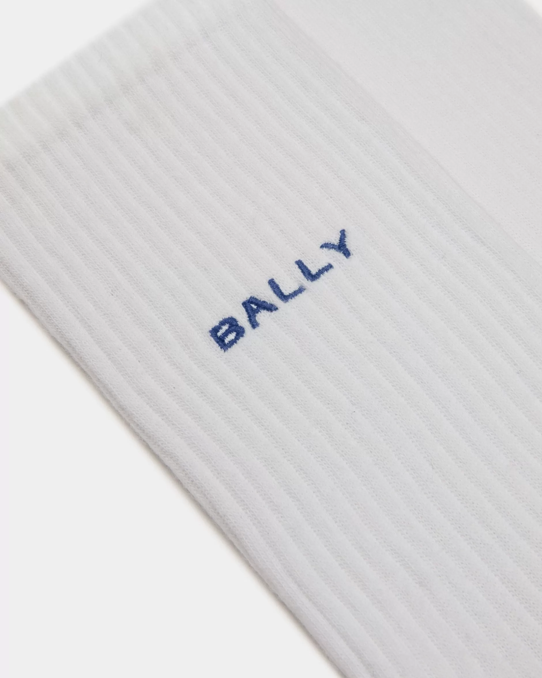 Bally Socken Aus Baumwolle In Weiß Weiss Clearance