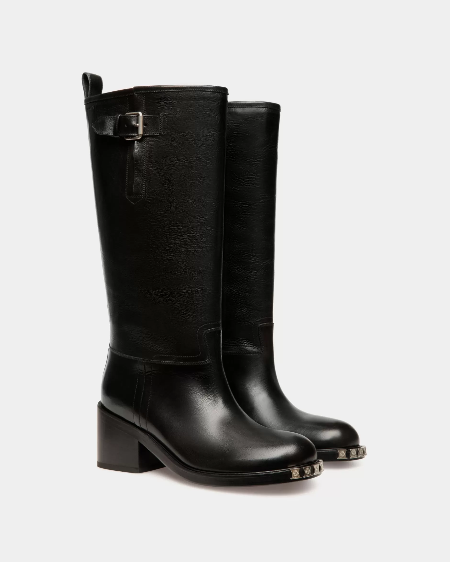 Bally Stiefel Peggy Aus Leder In Schwarz Clearance