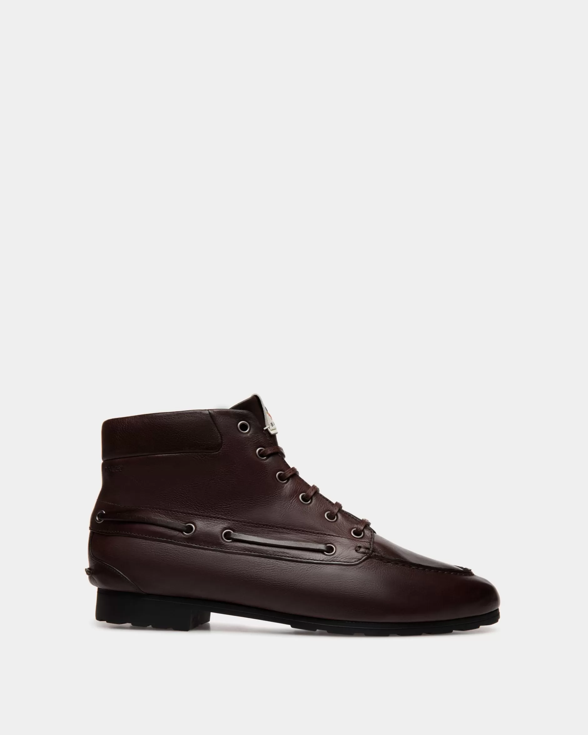 Bally Stiefelette Plume Aus Leder In Ebenholzfarbe Braun Sale