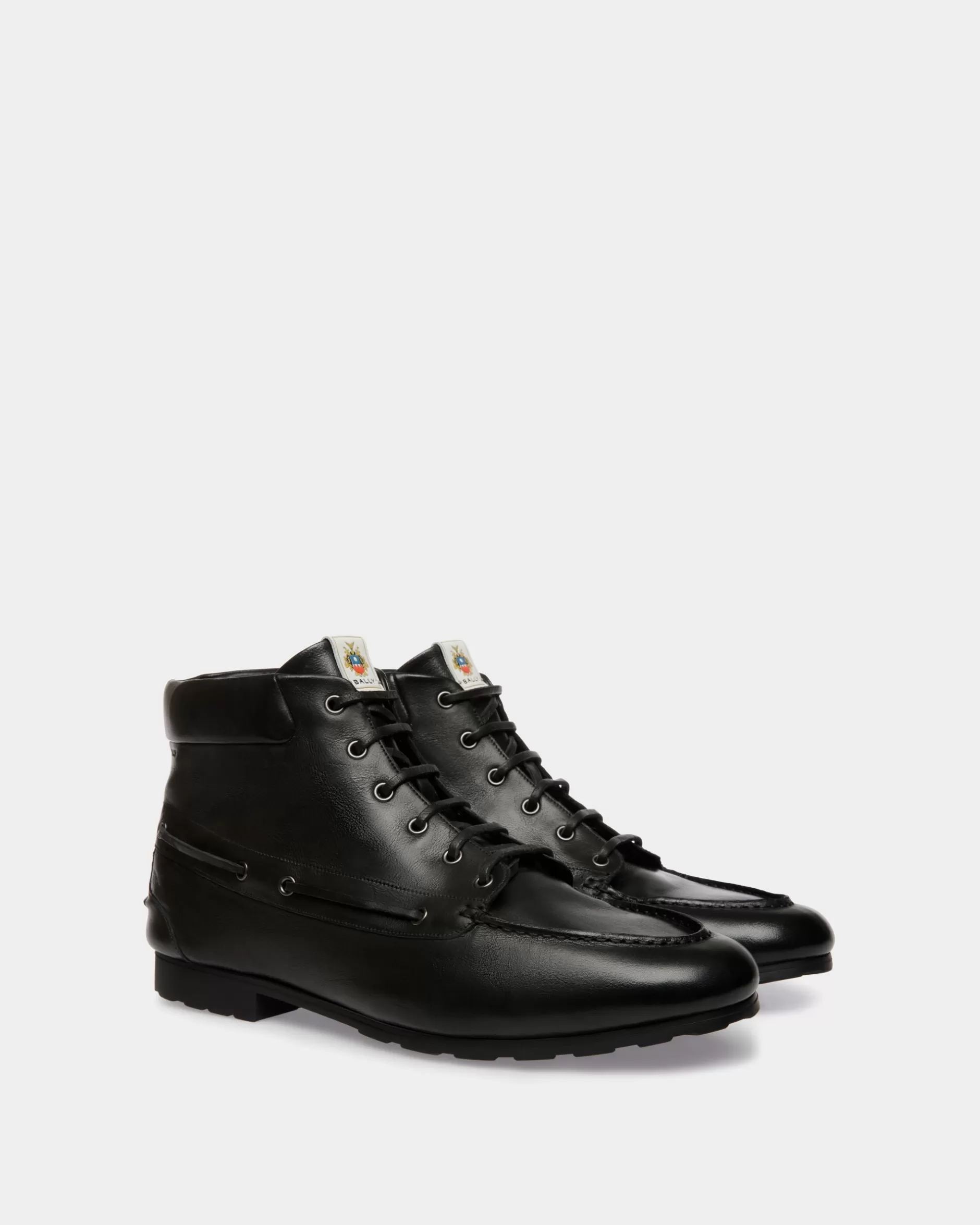 Bally Stiefelette Plume Aus Leder In Schwarz Best