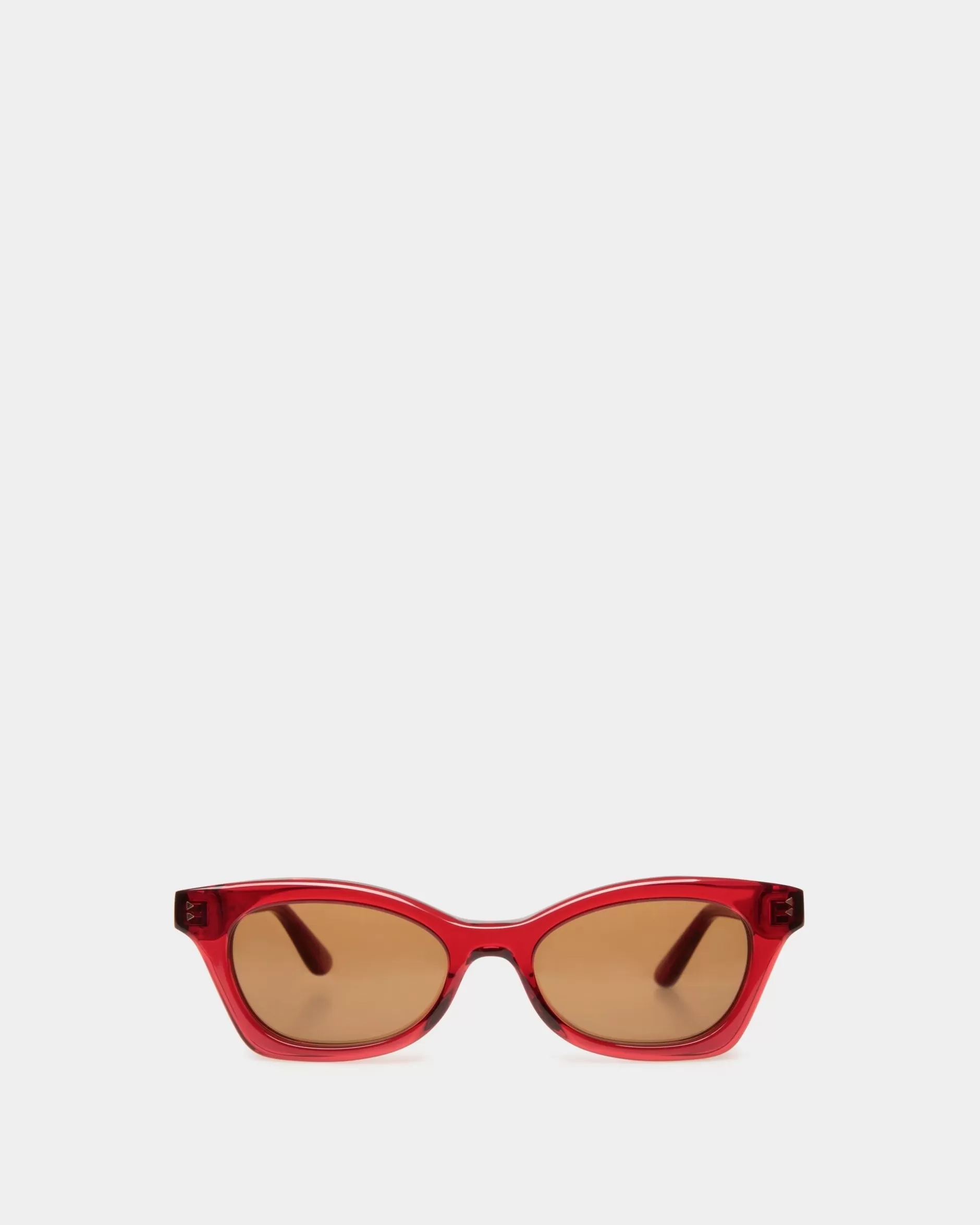 Bally Sue Sonnenbrille Aus em Acetat Rot Best Sale