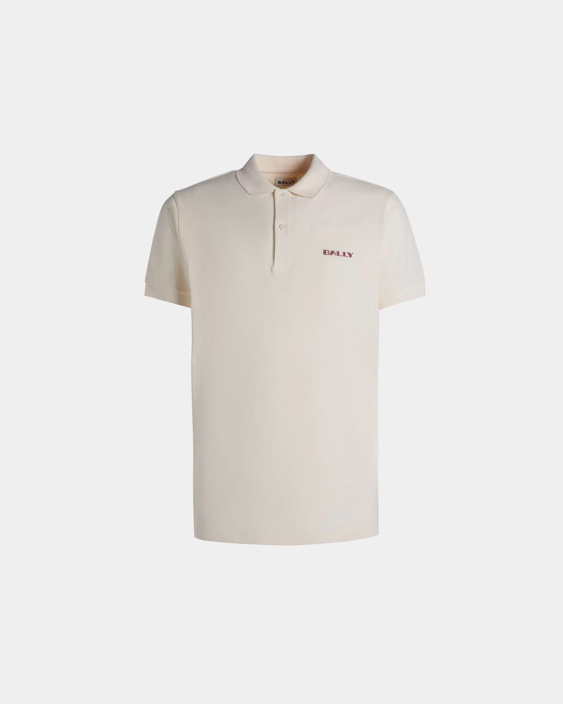 Bally Summer Capsule Poloshirt Aus er Baumwolle Weiß Store