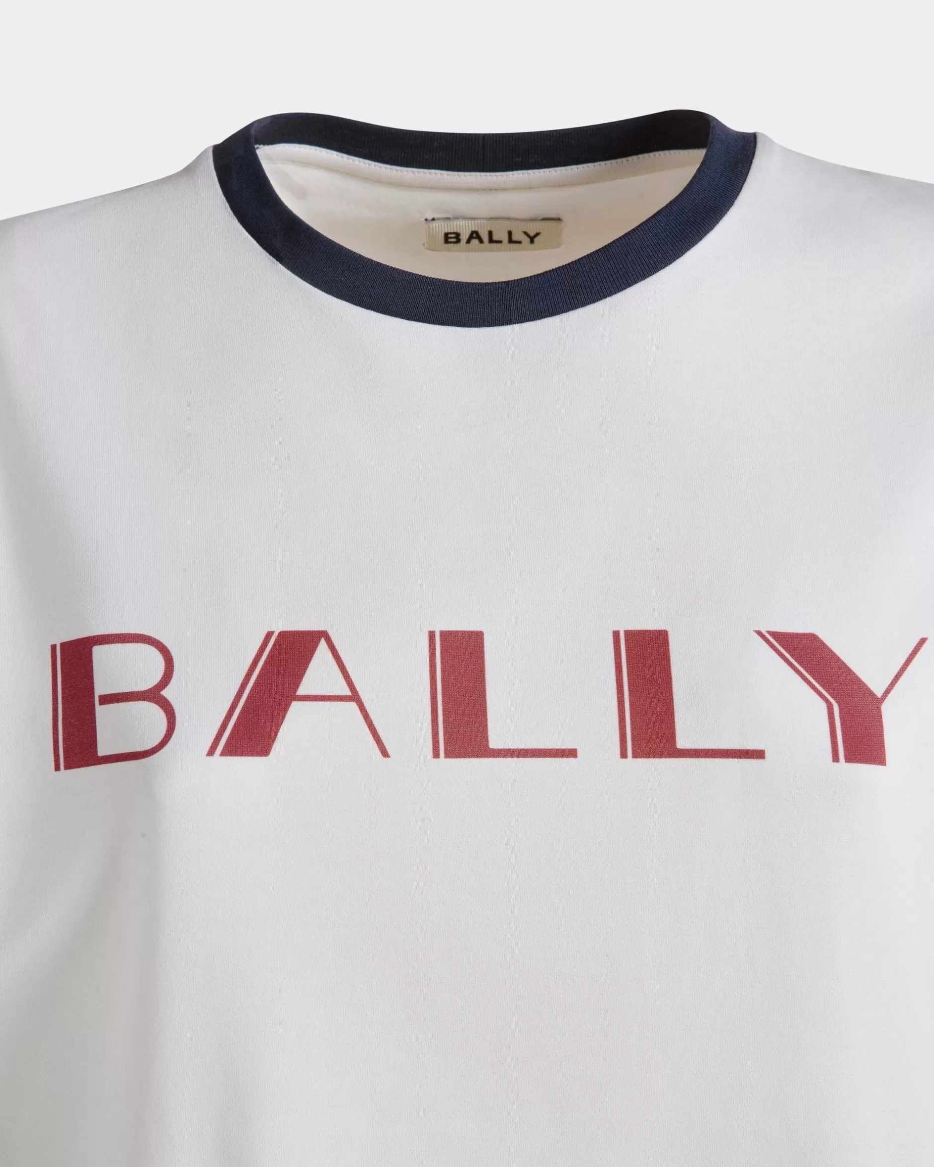 Bally Summer Capsule T-Shirt Aus er Baumwolle Weiß Sale