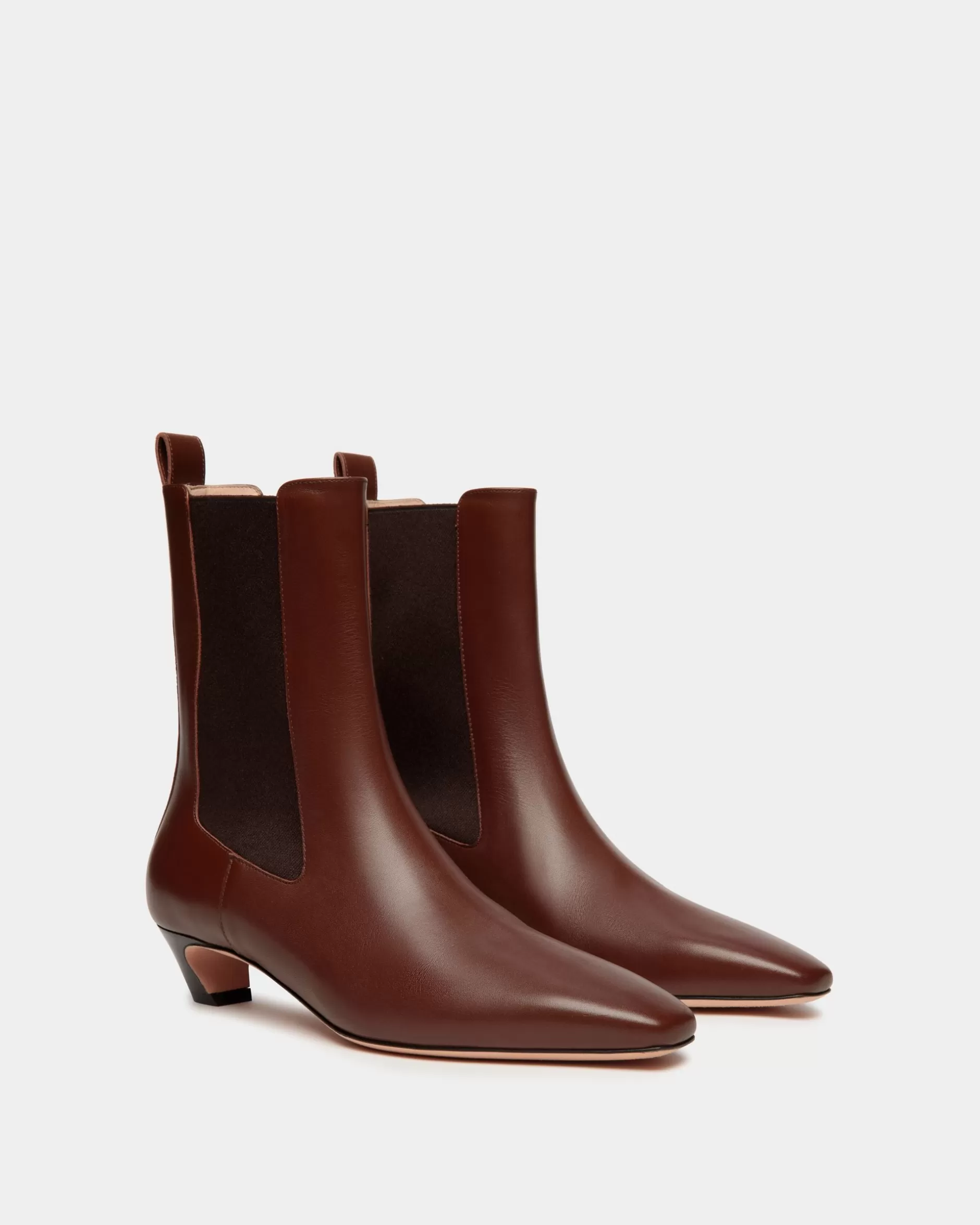 Bally Sylt Bootie Aus em Leder Braun Discount