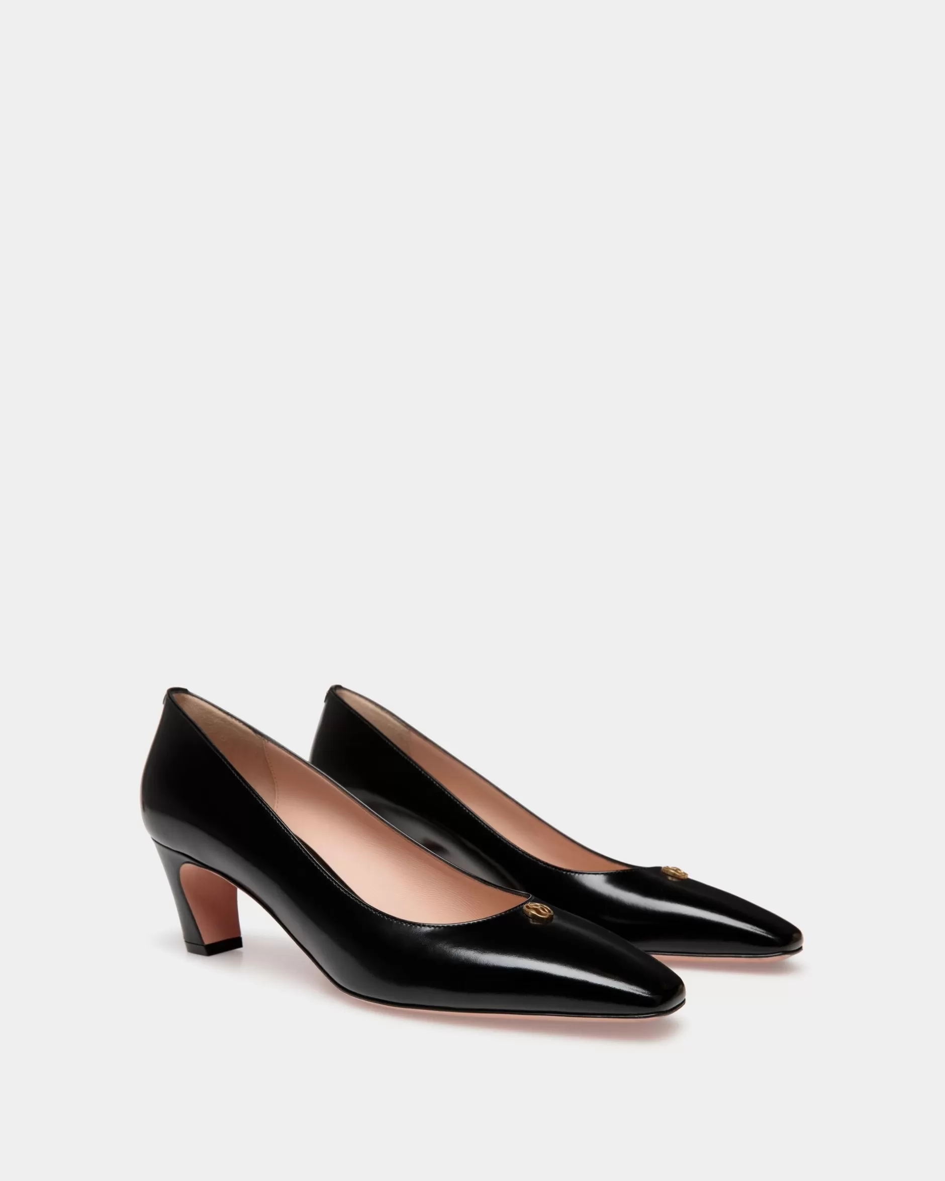 Bally Sylt Pumps Aus Gebürstetem Leder In Schwarz Best Sale