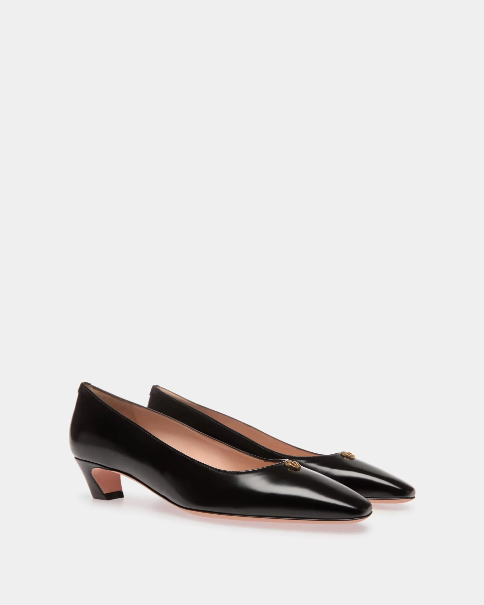 Bally Sylt Pumps Aus Leder In Schwarz Cheap