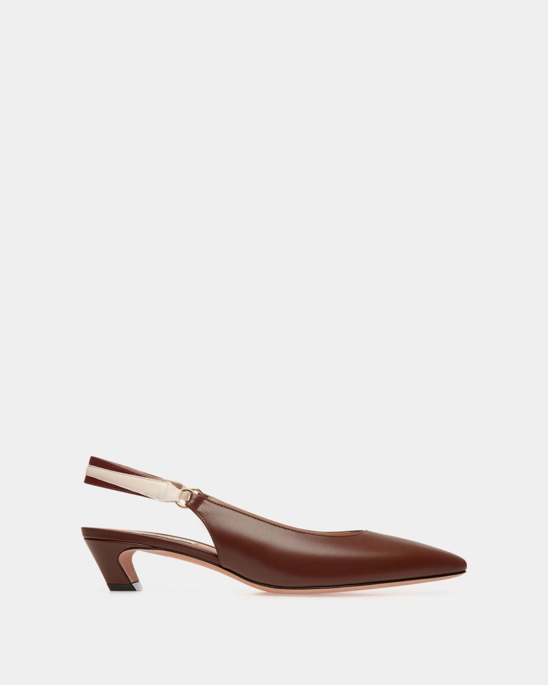 Bally Sylt Slingpumps Aus Nappaleder In Braun Cheap