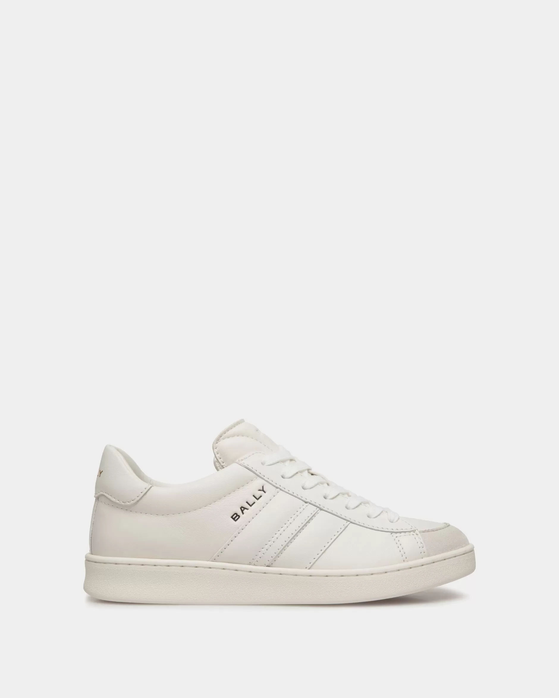 Bally Tennis Sneaker Aus Leder In Weiß Shop