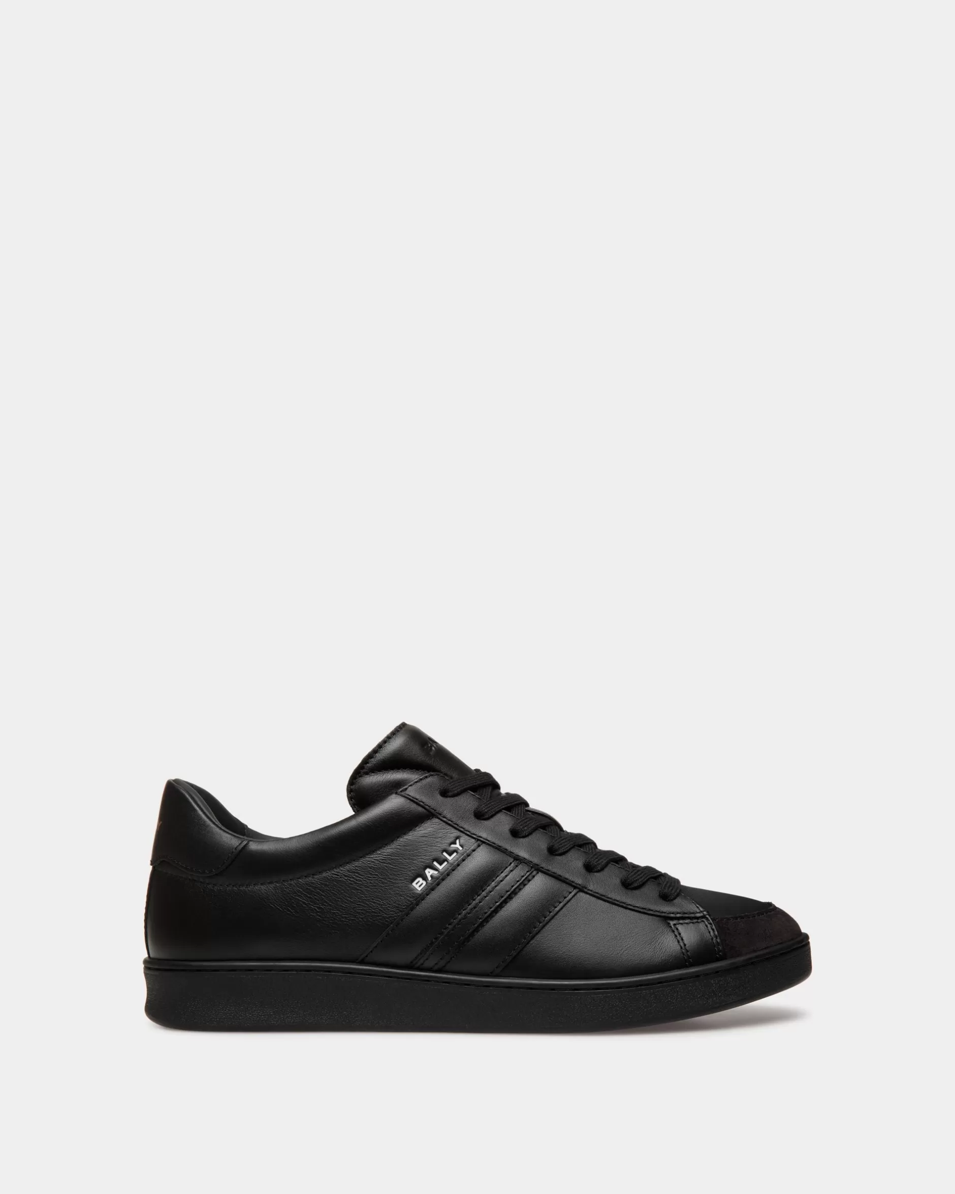 Bally Tennis Sneaker Aus em Leder Schwarz Discount