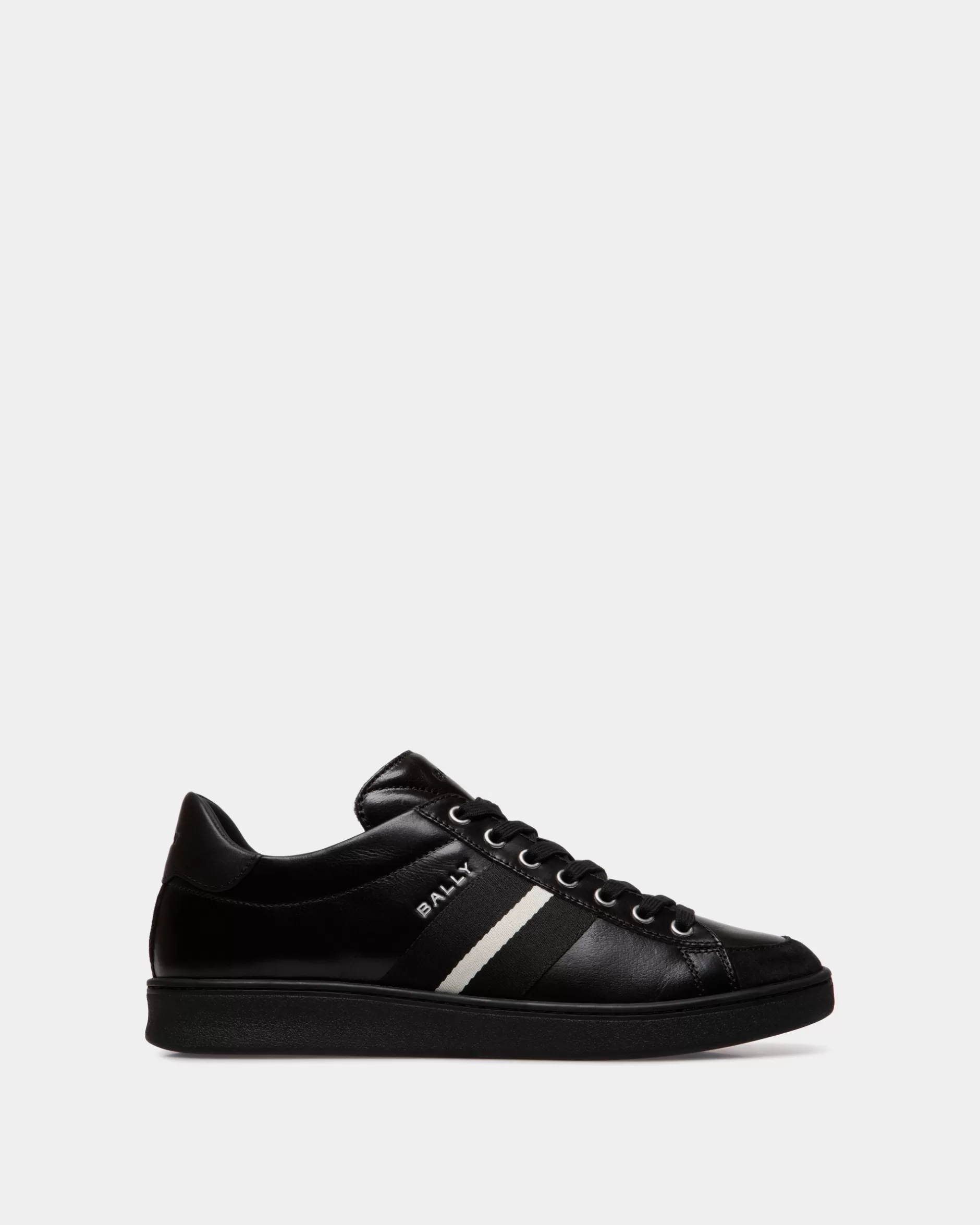 Bally Tennis-Sneaker Aus Leder In Schwarz Discount