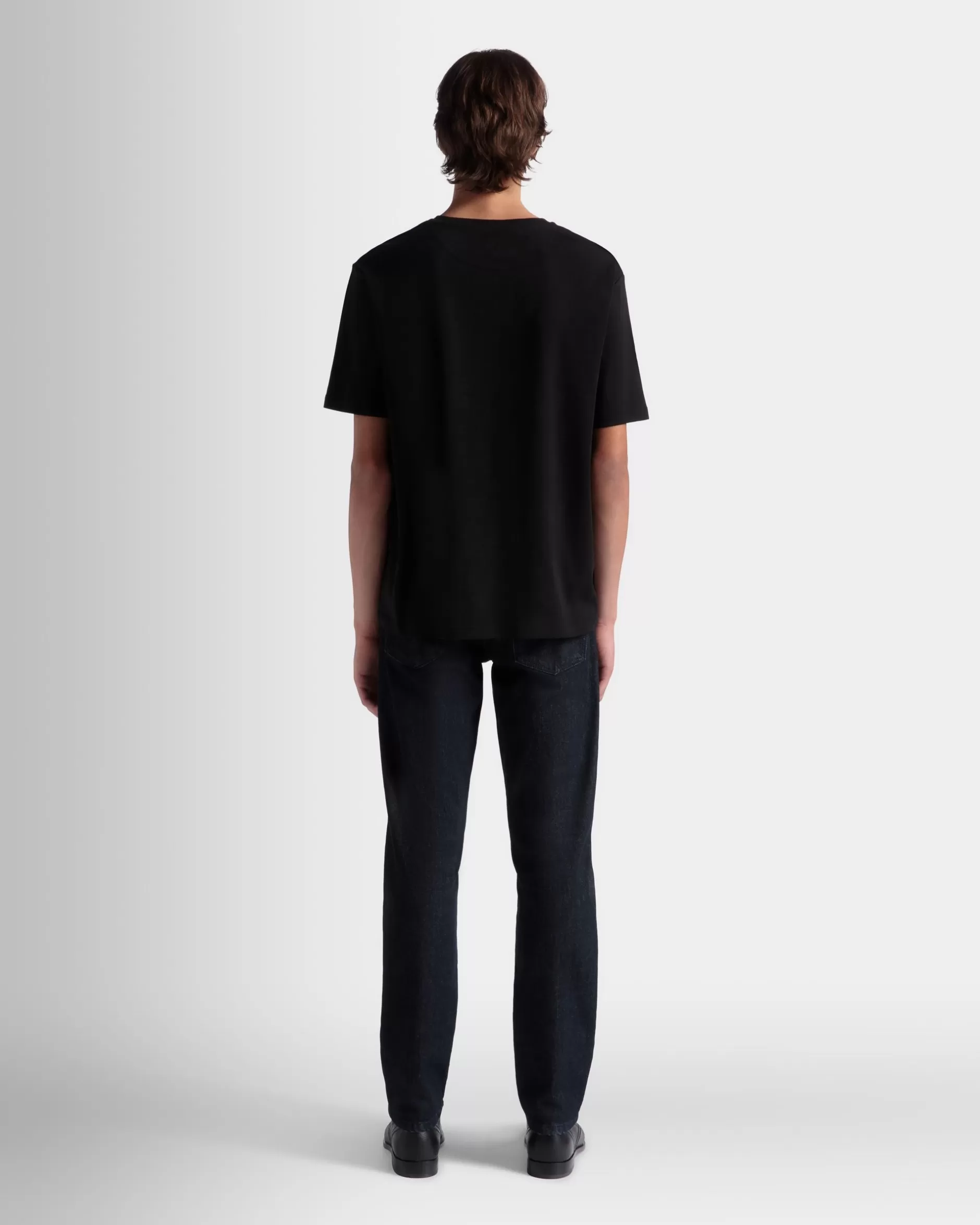 Bally T-Shirt Aus Baumwolle In Aus Der Adrien Brody Travel-Kollektion Schwarz Hot