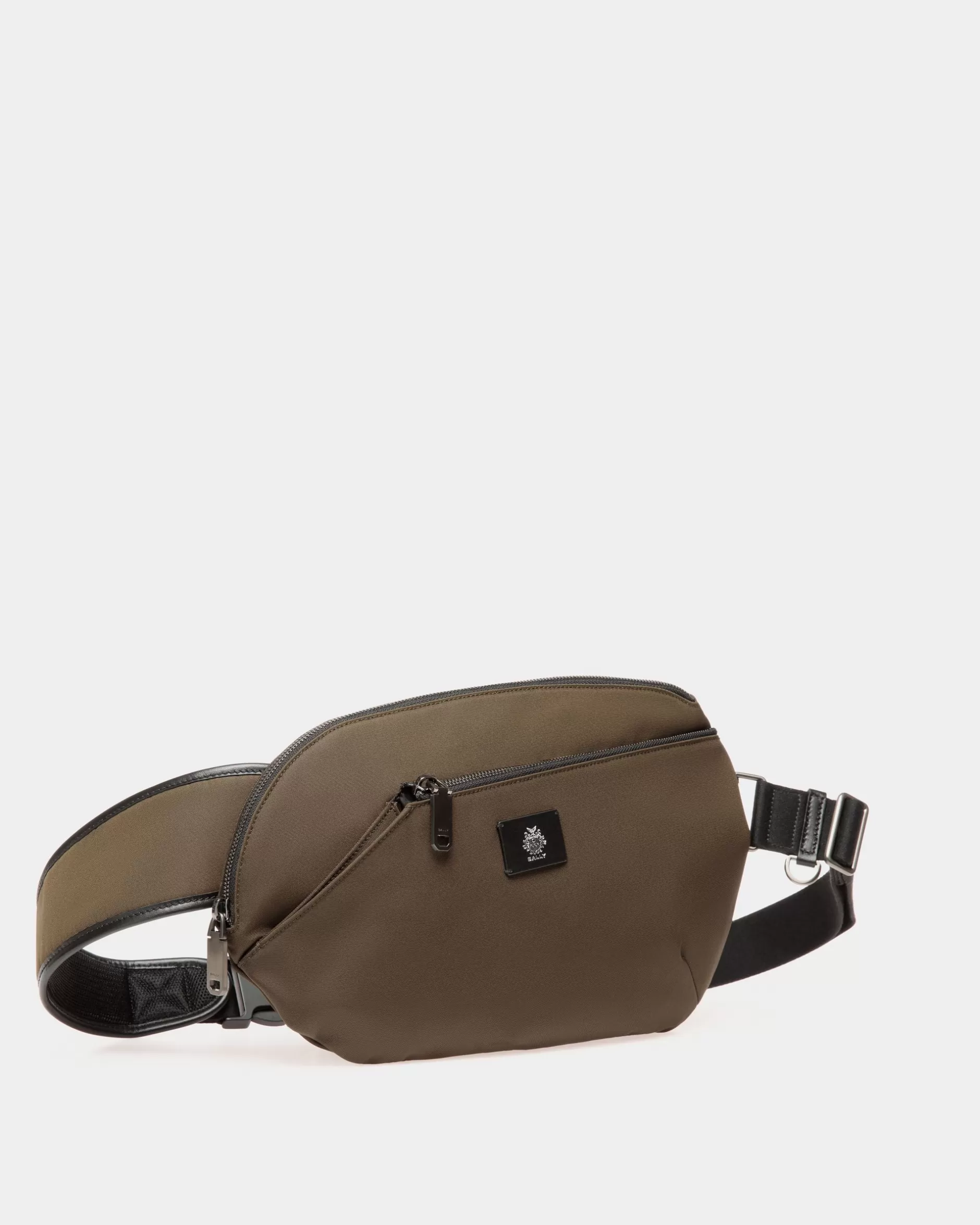 Bally Umhängetasche Aus Nylon In Military Green Aus Der Adrien Brody Travel-Kollektion Grün Outlet