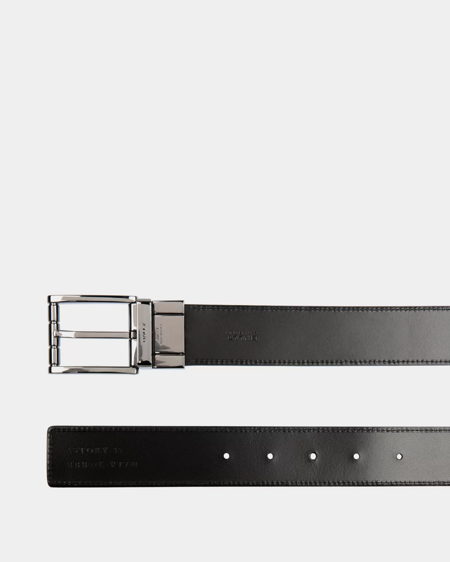 Bally Verstellbarer Astory 35 mm Wendegürtel Aus Leder In Schwarz Best