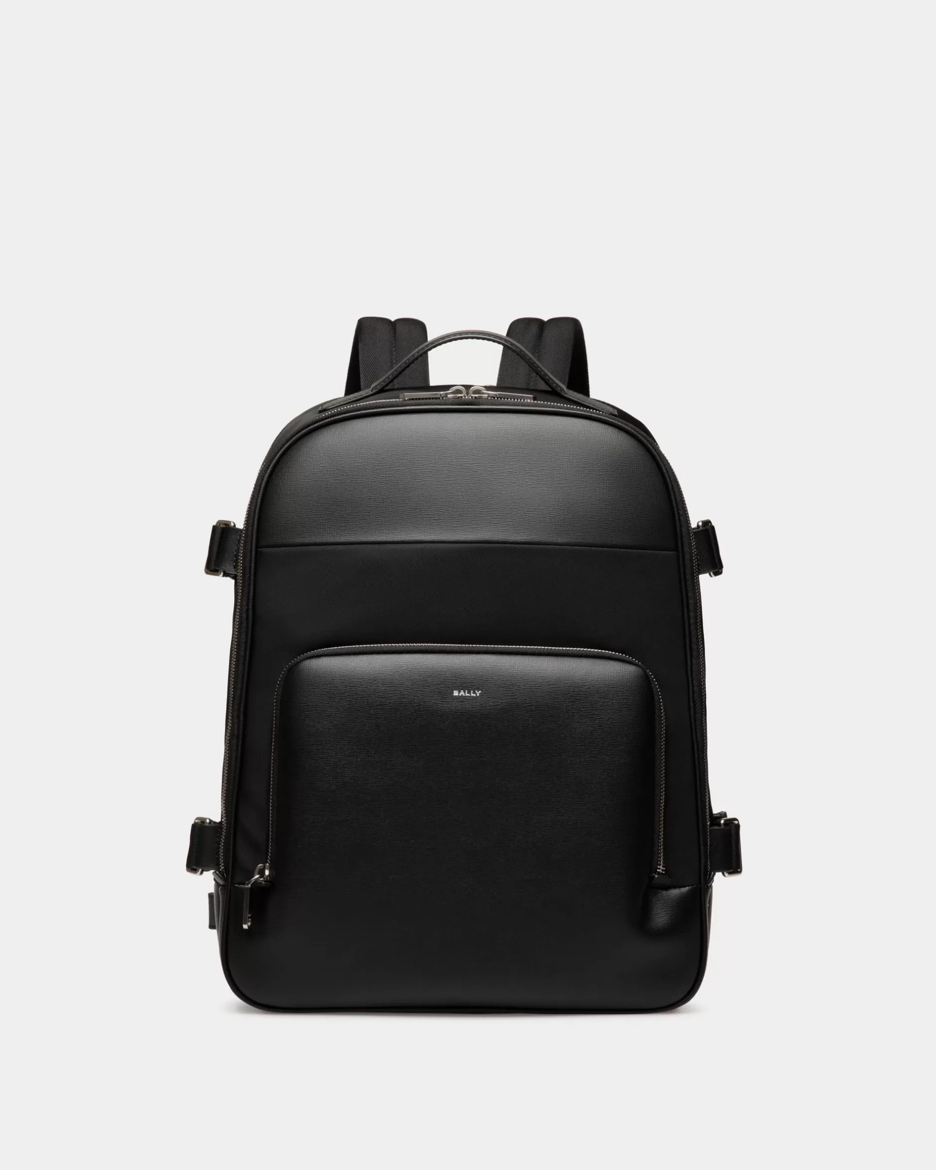 Bally Vogel Rucksack Aus Nylon Und Recyceltem Leder In Schwarz Shop