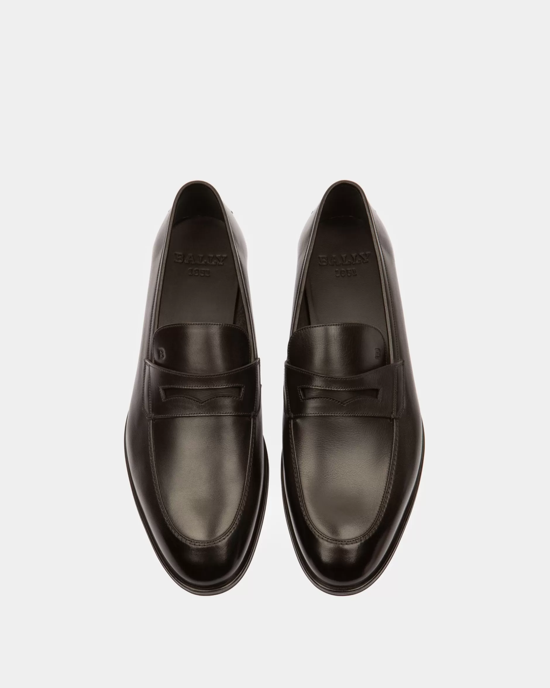 Bally Webb Leder-Loafer In Schwarz Best