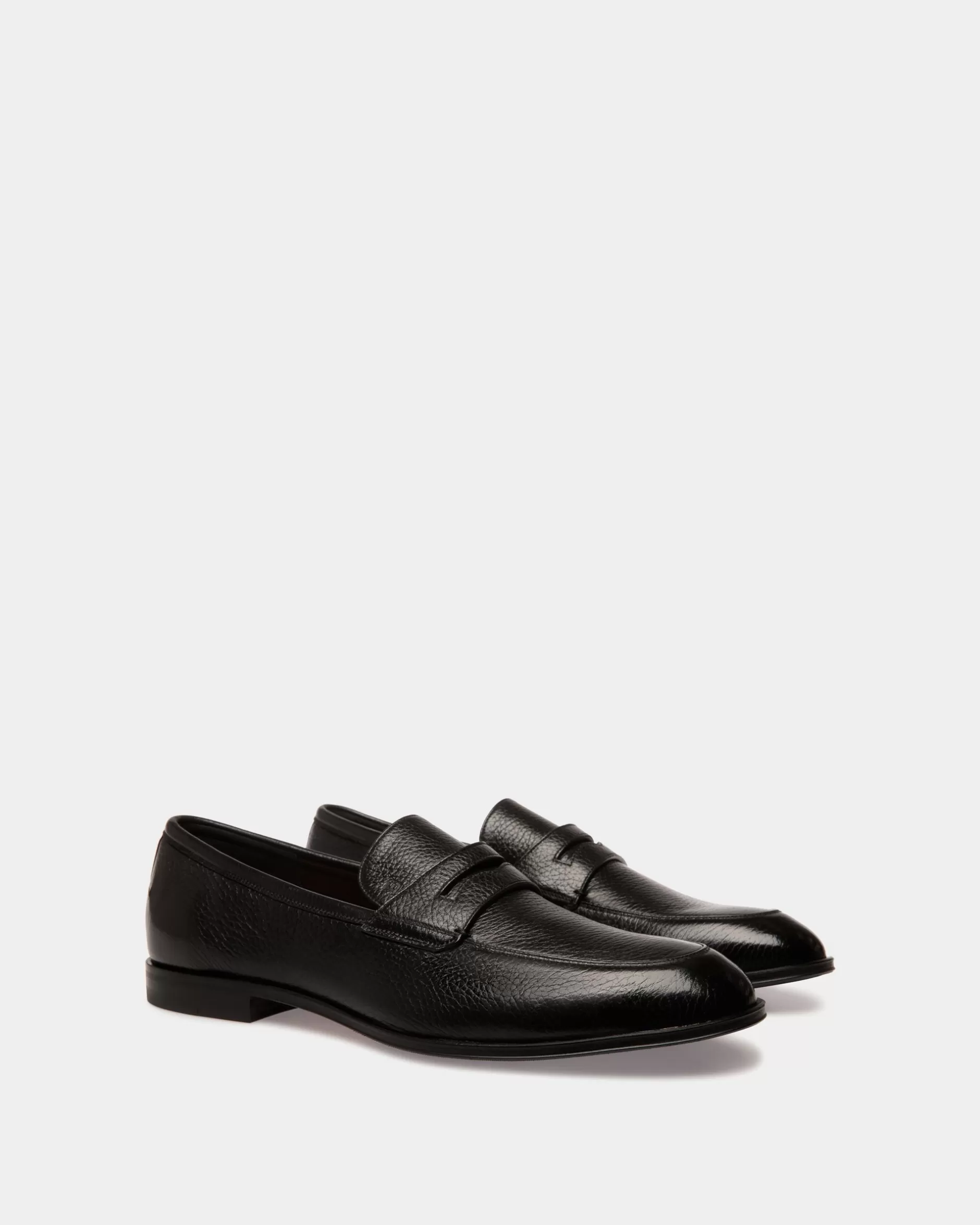 Bally Webb Leder-Loafer In Schwarz Cheap