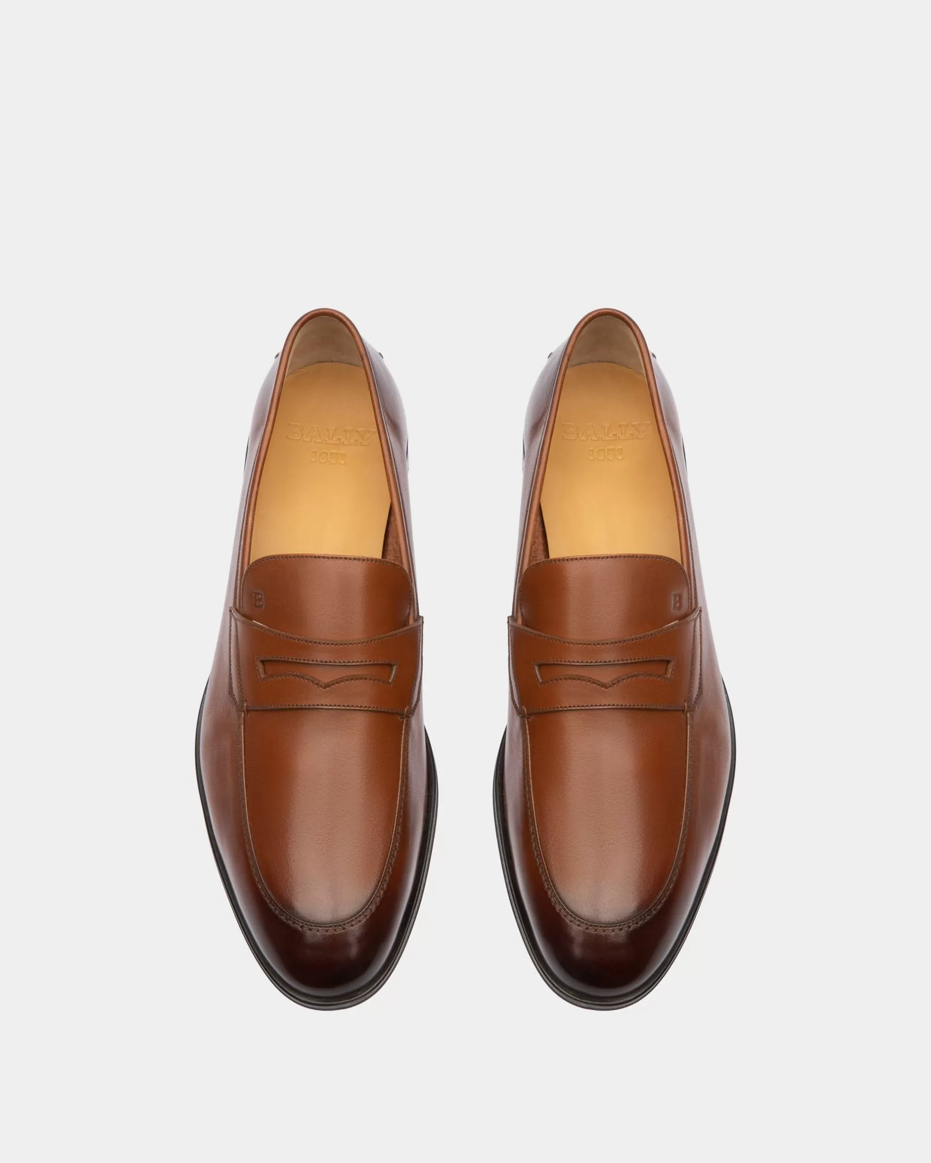 Bally Webb Loafer Aus em Leder Braun Cheap