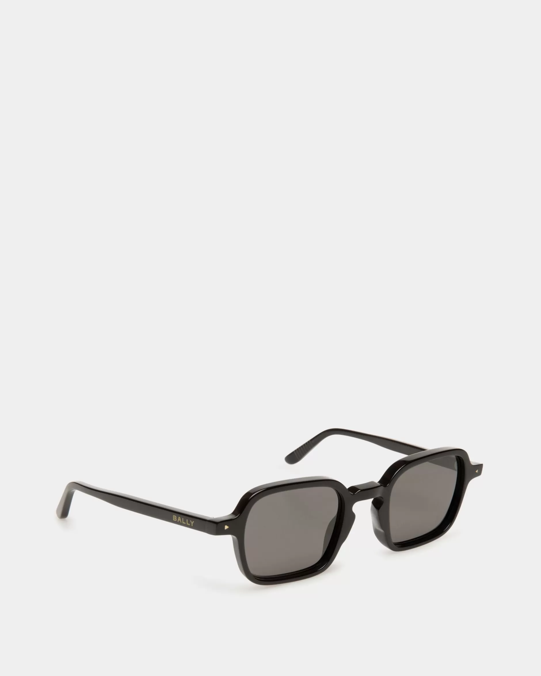 Bally Werner Sonnenbrille Aus em Acetat Schwarz Best