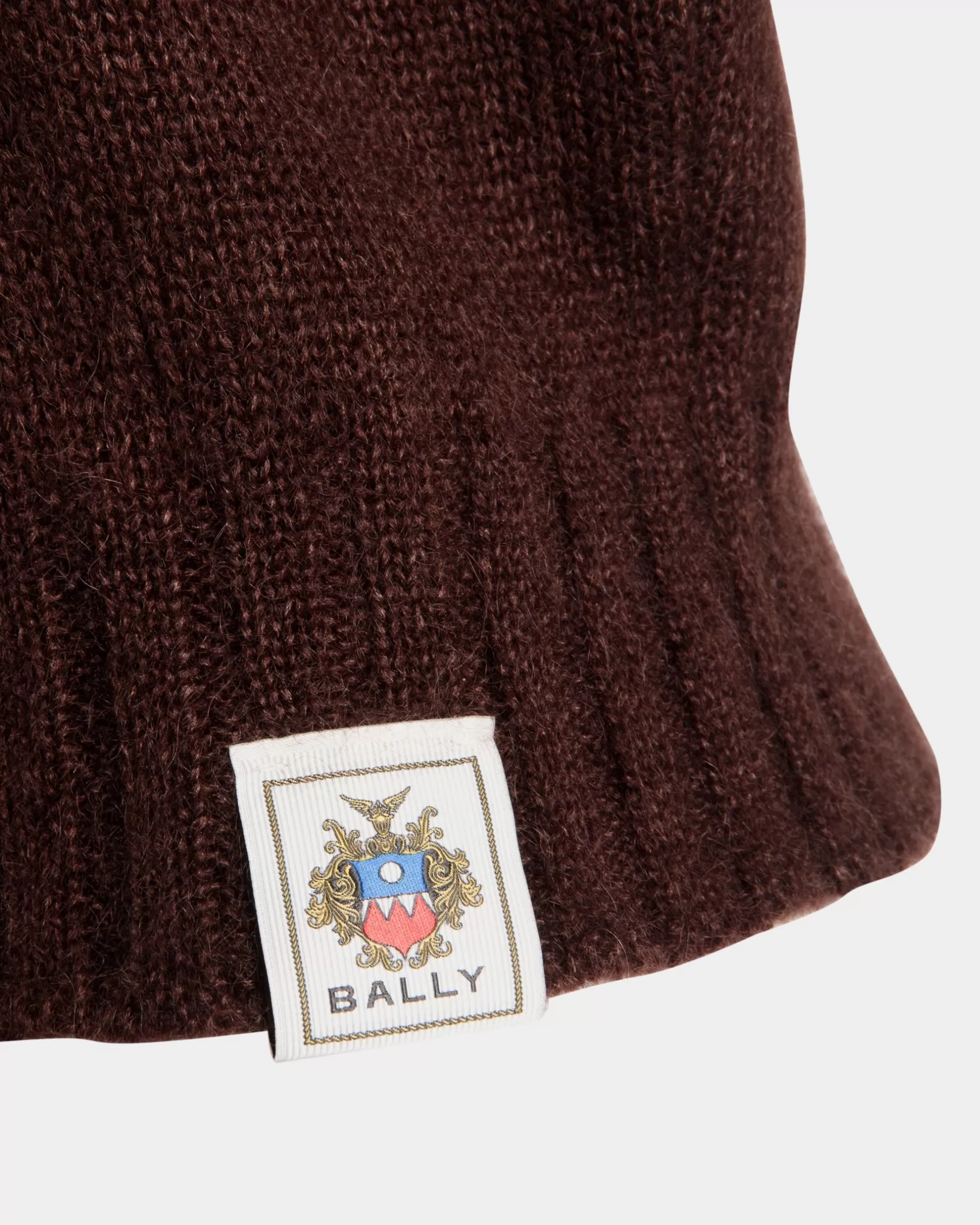 Bally Weste Aus Mohair Und Seide In Braun New