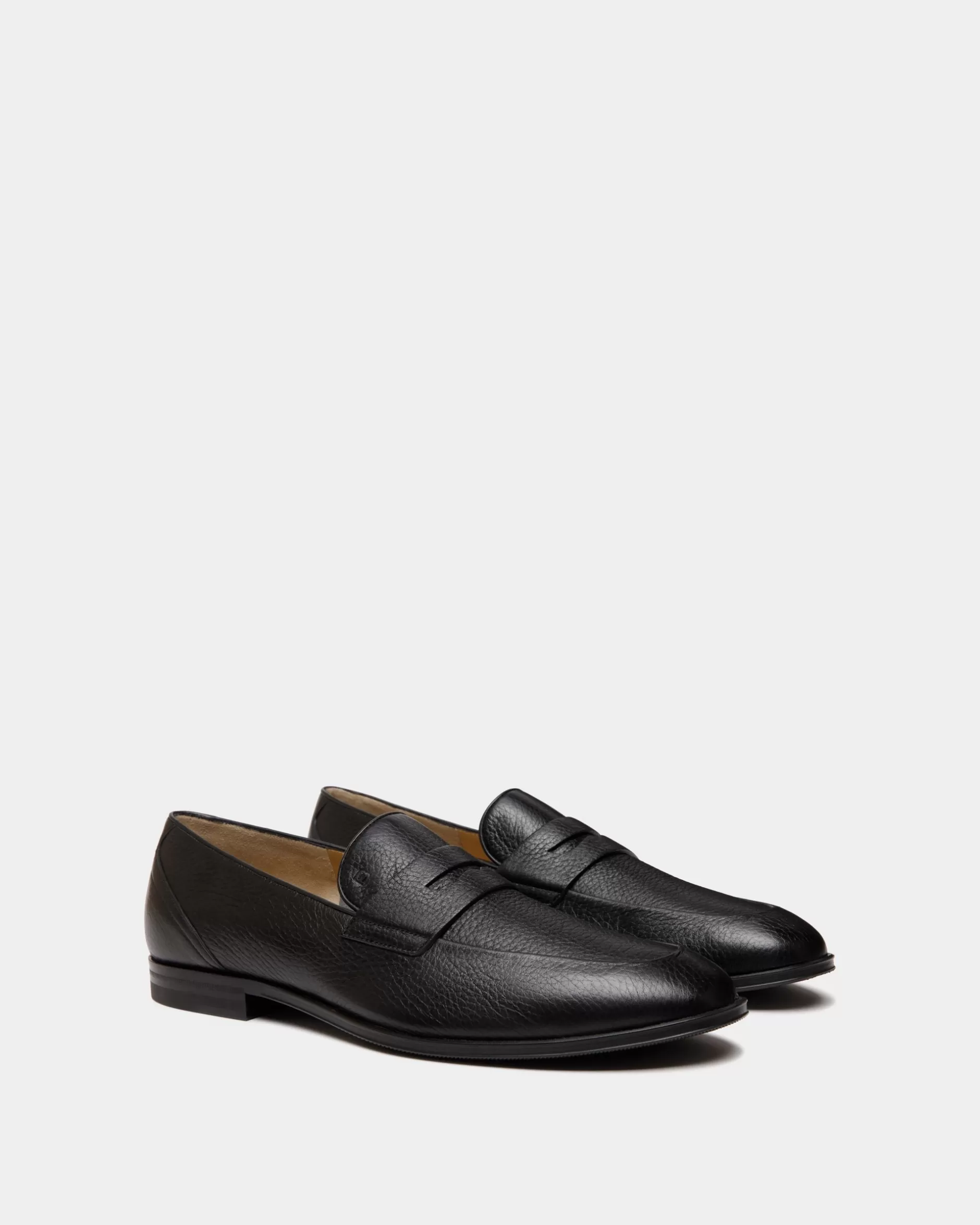 Bally Westminster Loafer Aus Hirschleder In Schwarz Flash Sale